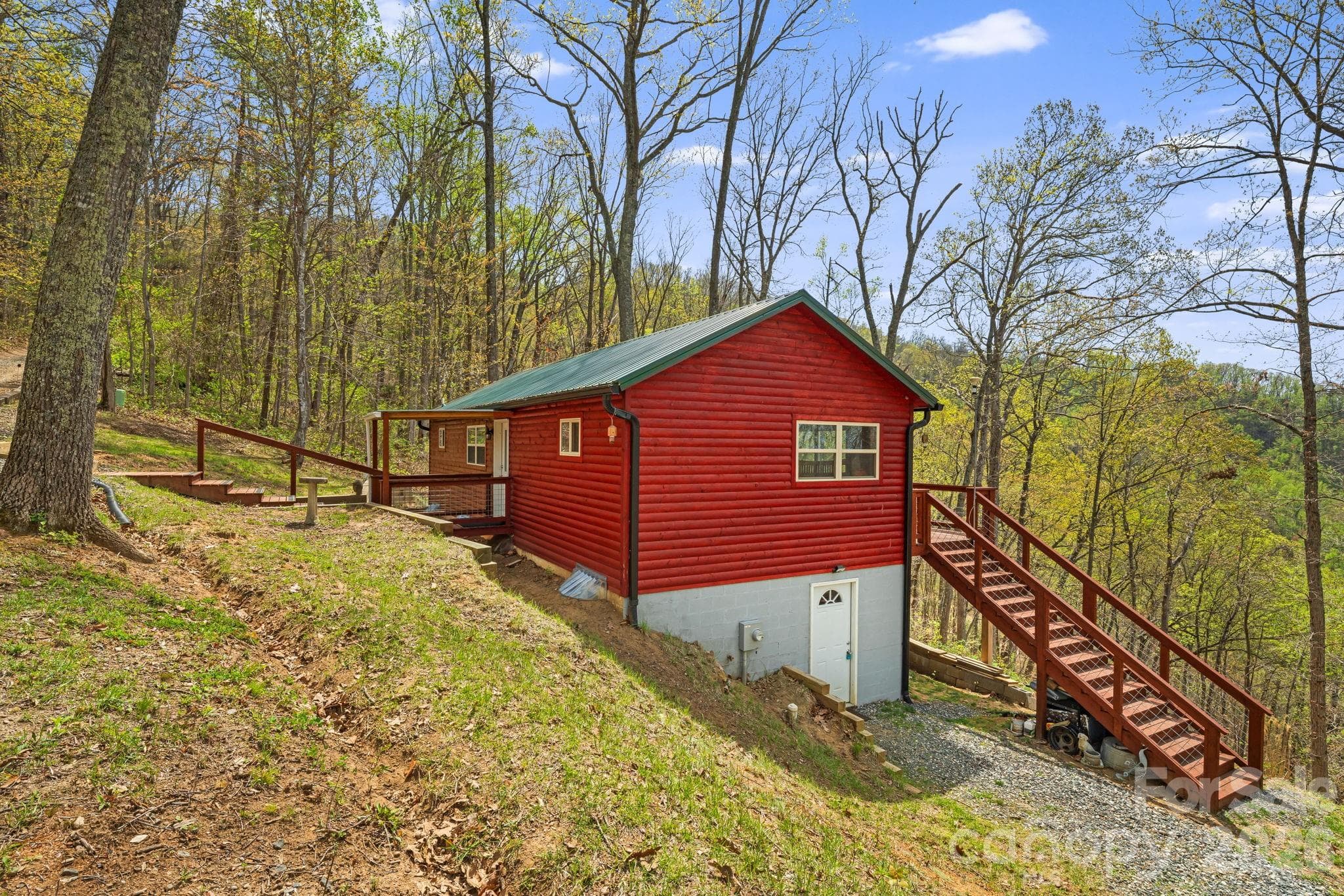 Easy Access to Basement level Workshop - 120 Wilderness Drive, Weaverville