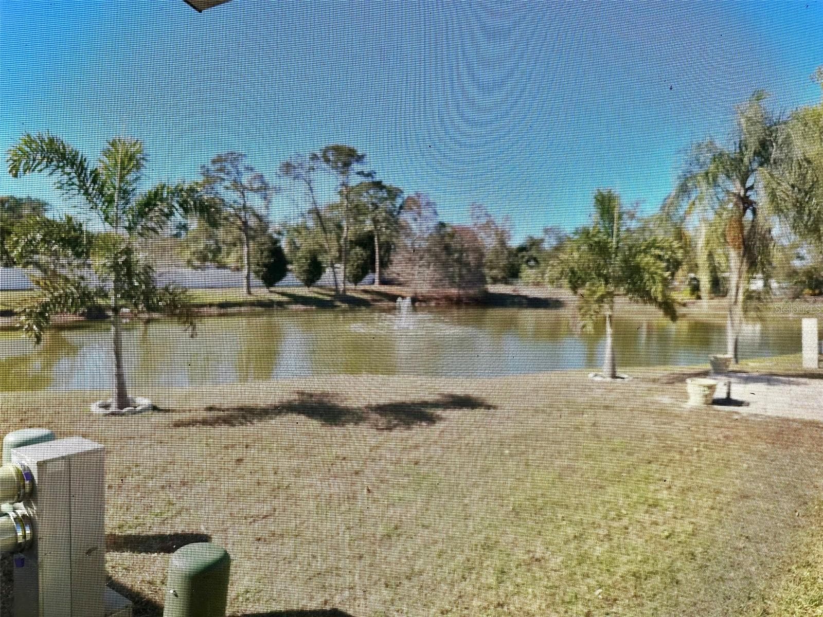 Back yard view of pond - 11228 102ND ST N #180, LARGO