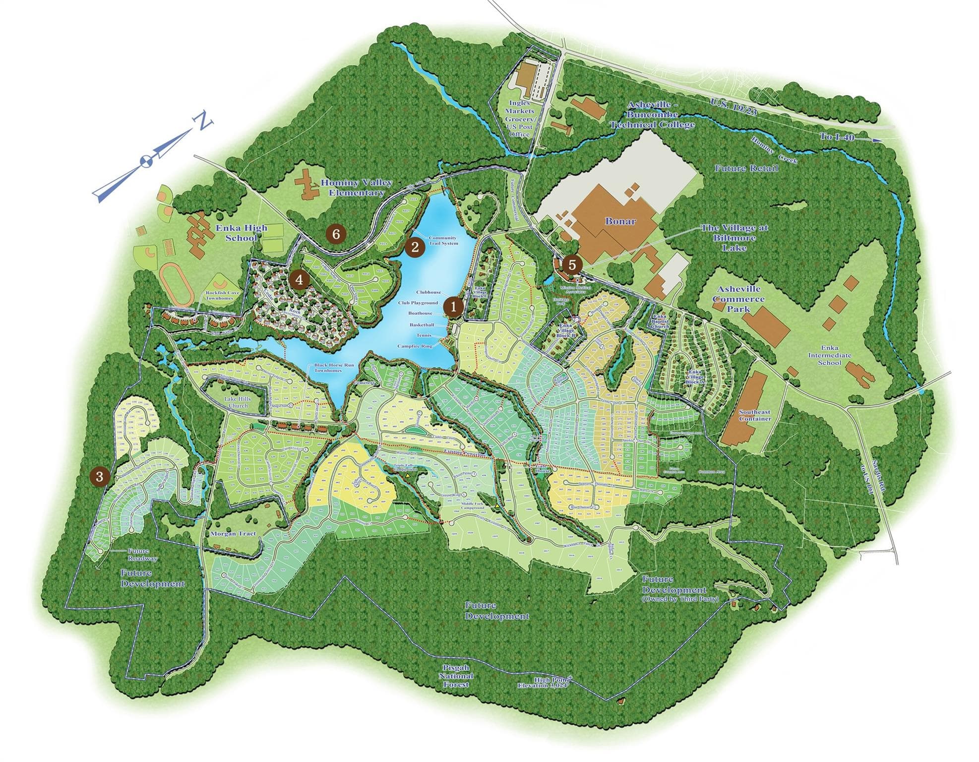 Map of Biltmore Lake - 17 Hendrickson Court, Candler