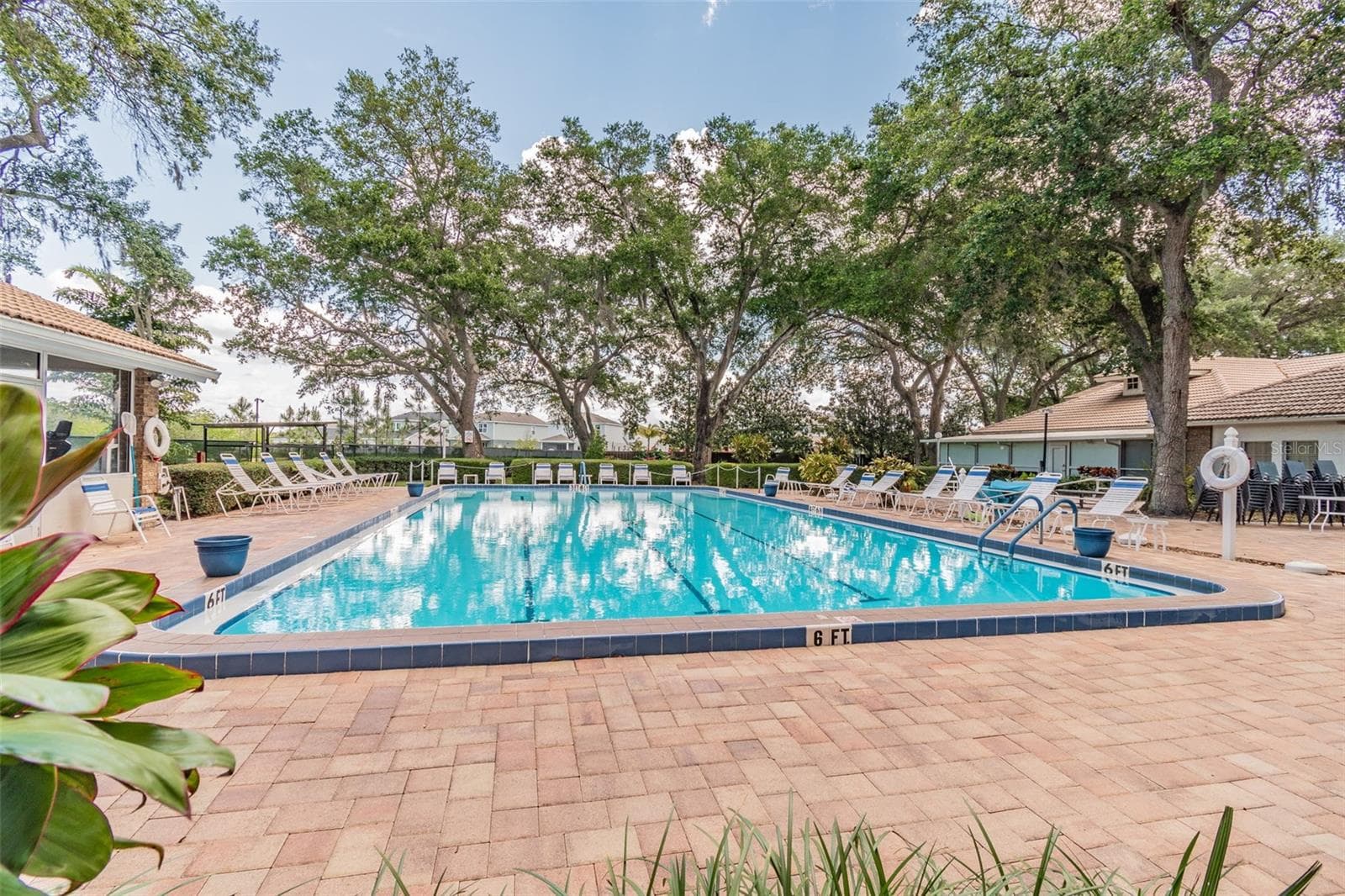 Lap lanes. - 5611 GARDEN LAKES DR, BRADENTON