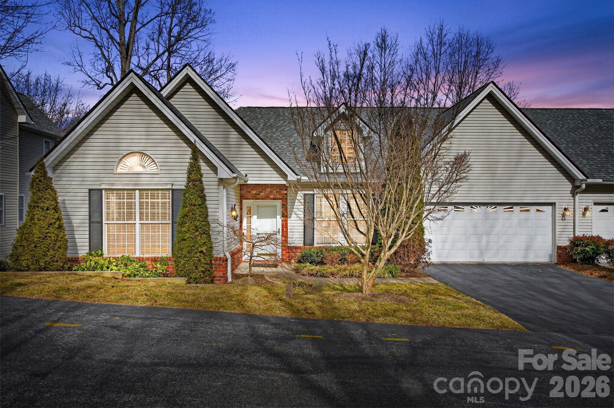 Sunrise front view of property - 103 Trumpet Lane, Asheville