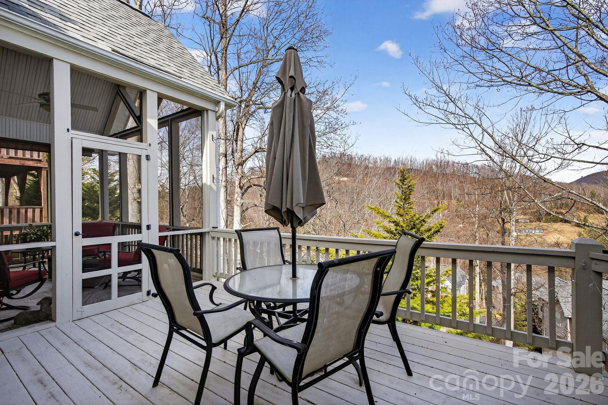 Deck with east view - 103 Trumpet Lane, Asheville