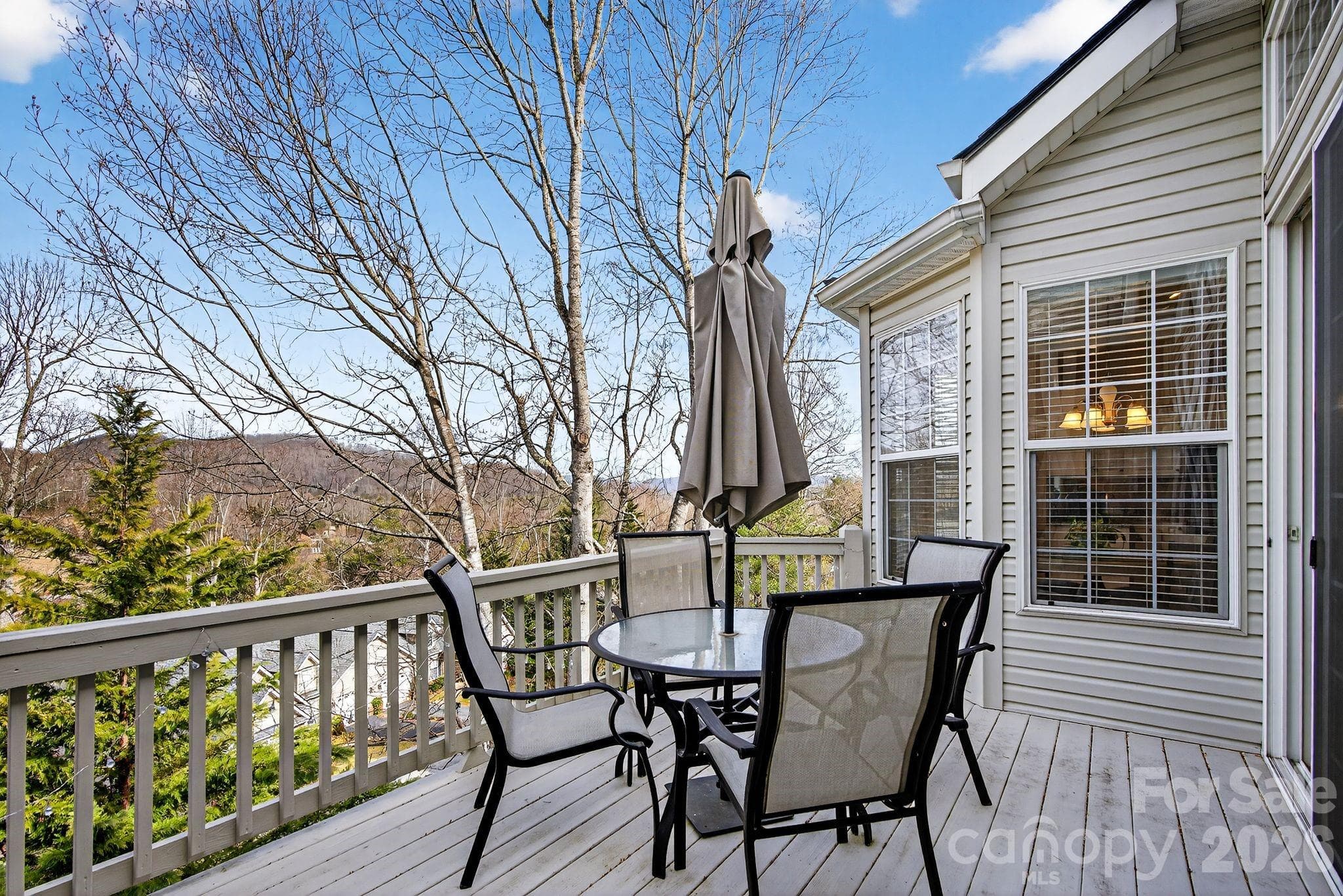 Deck with east view - 103 Trumpet Lane, Asheville