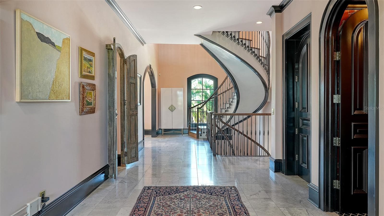 Grand foyer with sweeping staircase - 513 VILLA ROSA WAY, ANNA MARIA
