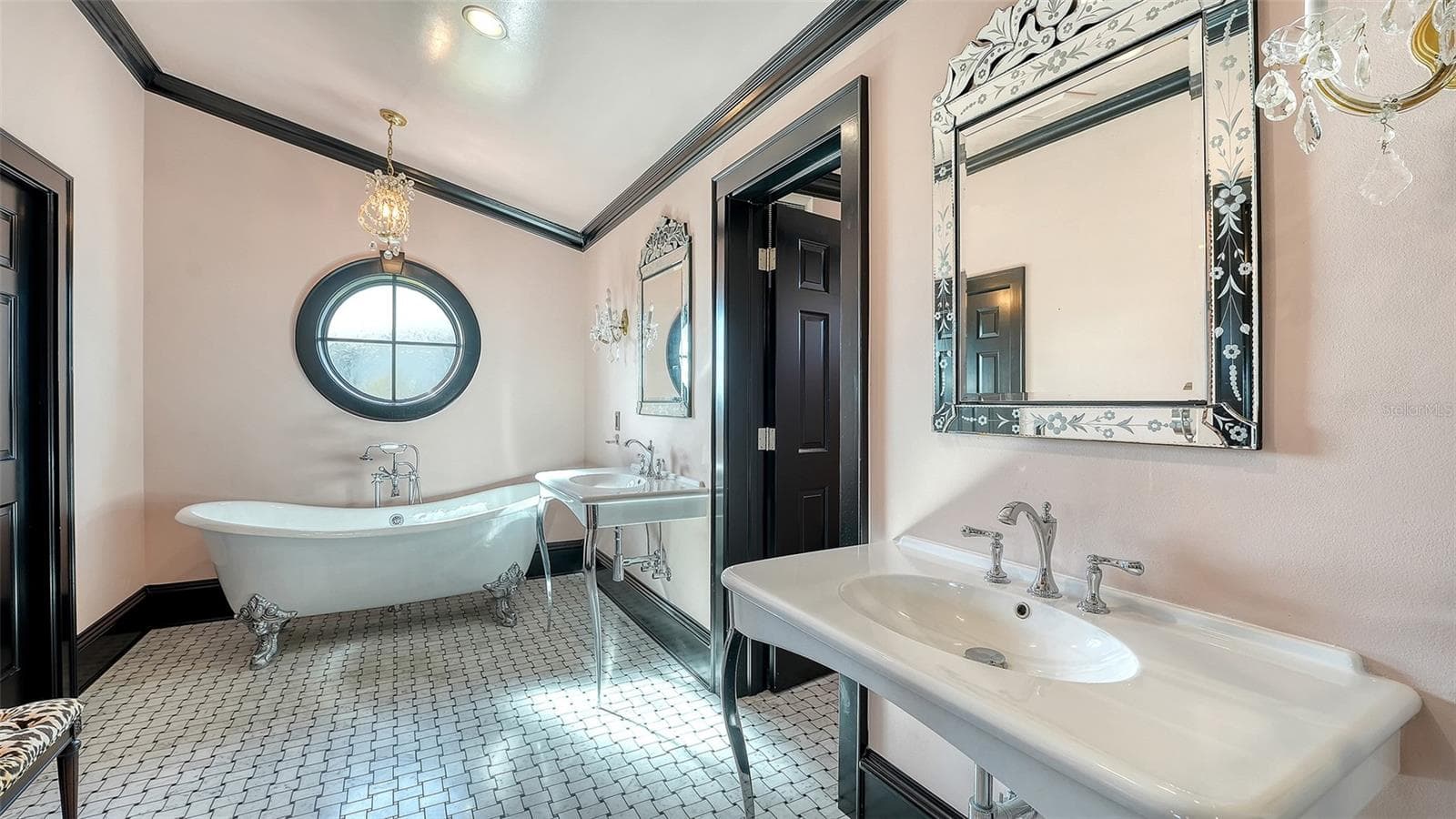 Spa-inspired primary bathroom with soaking tub - 513 VILLA ROSA WAY, ANNA MARIA