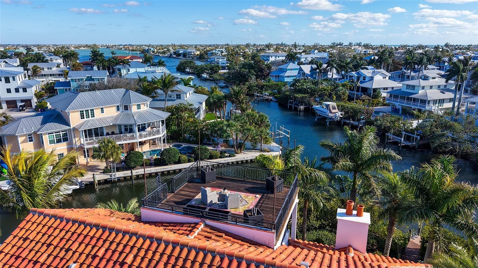 Private rooftop terrace with panoramic views - 513 VILLA ROSA WAY, ANNA MARIA