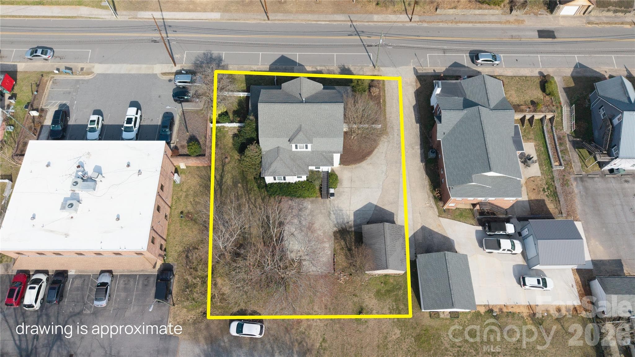 Mulberry Street aerial - Lenoir