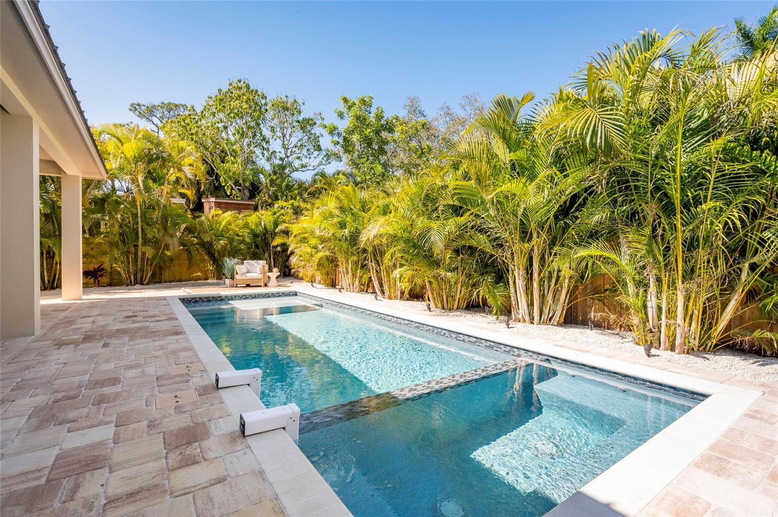 North westerly View of  pool and spa - 1959 WISTERIA ST, SARASOTA