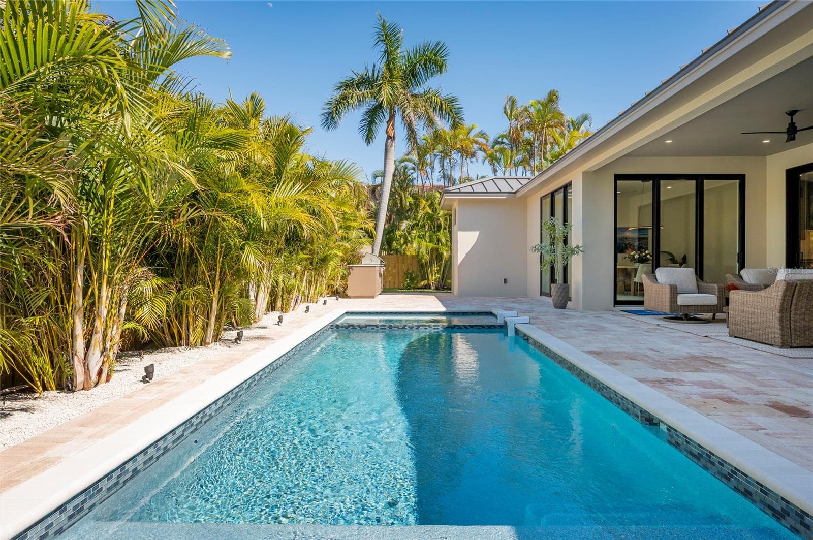Easterly view of pool - 1959 WISTERIA ST, SARASOTA
