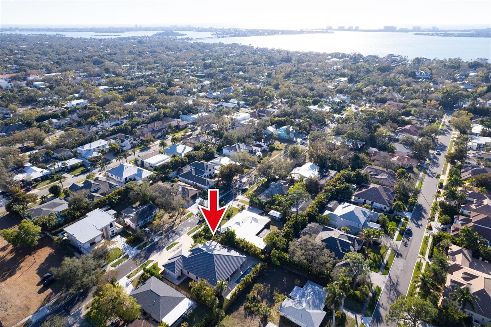 South Westerly Aerial View - 1959 WISTERIA ST, SARASOTA