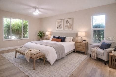 Primary bedroom staged - 1350 GLENGARRY DR, PALM HARBOR