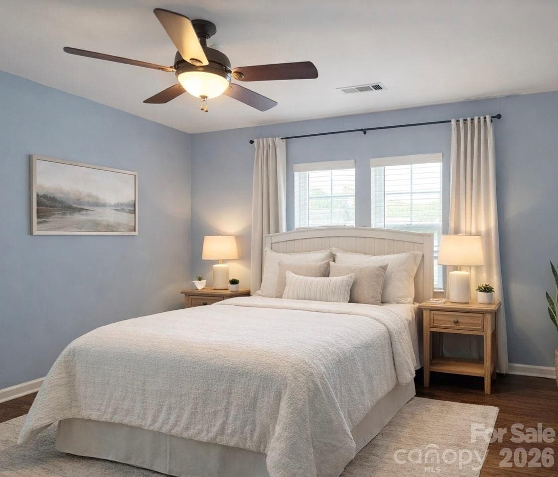 Virtually Staged w/AI-Upstairs bedroom #3 - 6639 Ruth Ferrell Court, Charlotte