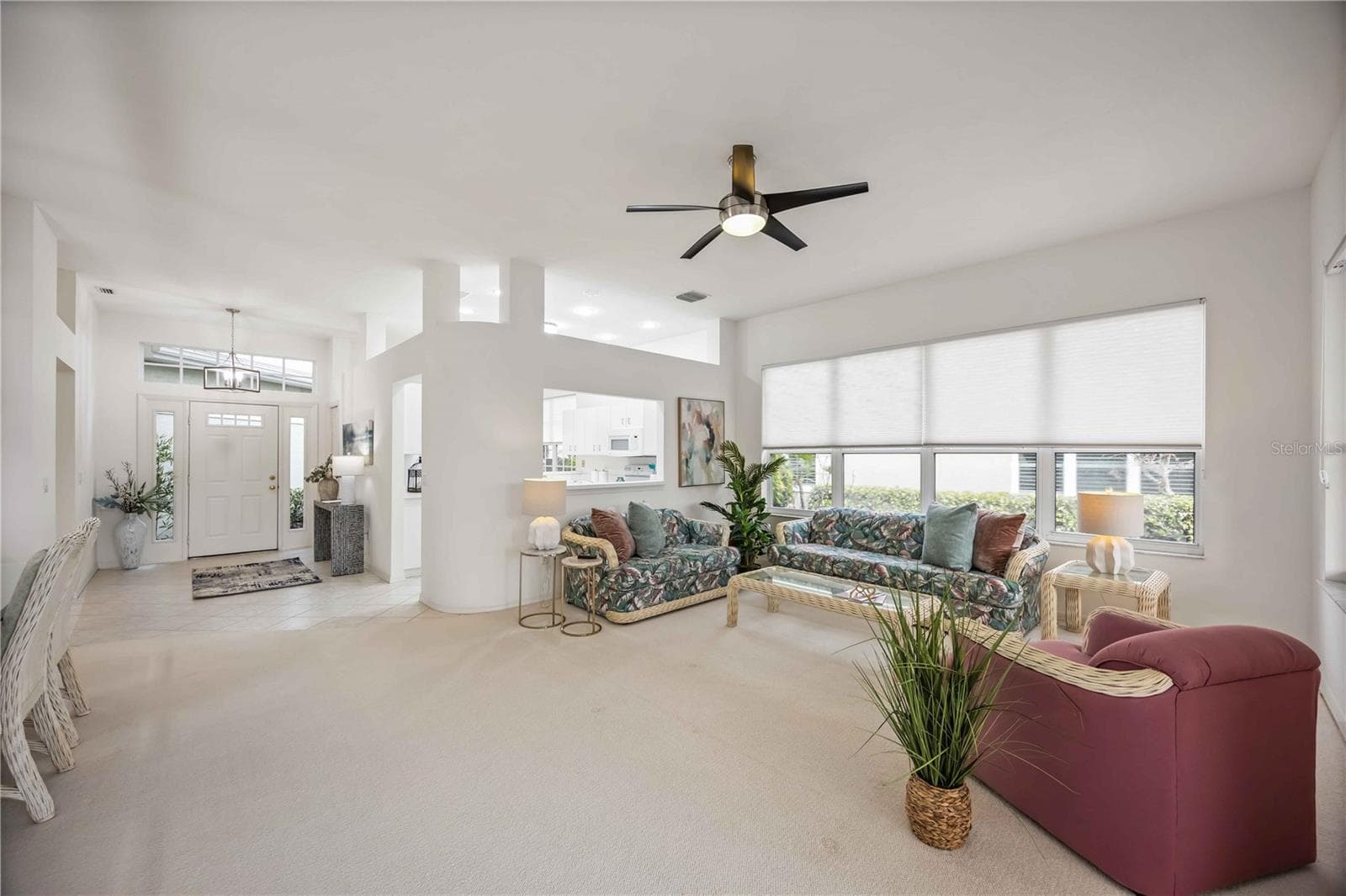 Living Room (Couch, love seat, chair, coffee table and end table come with the home) - 547 FALLBROOK DR, VENICE