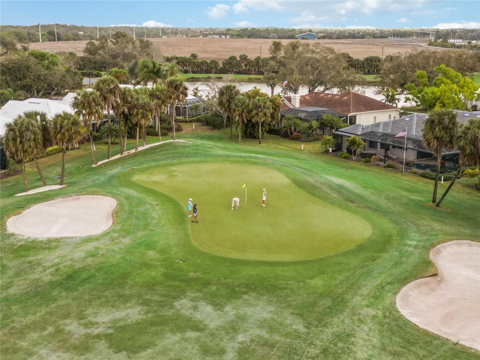 12th fairway - ponds, and mature landscaping for as far as you can see - 547 FALLBROOK DR, VENICE