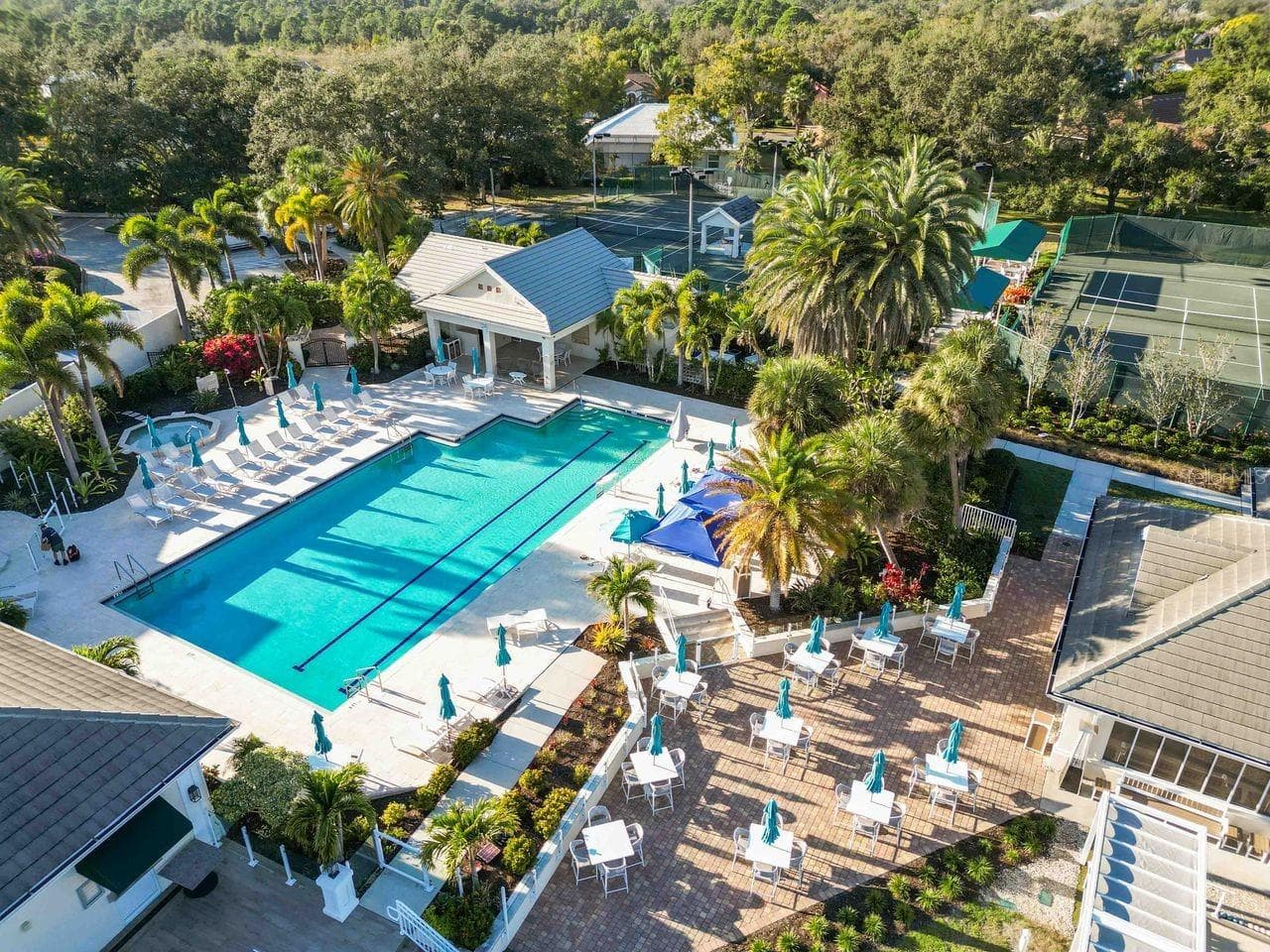 Jr Olympic Pool with dining - 547 FALLBROOK DR, VENICE