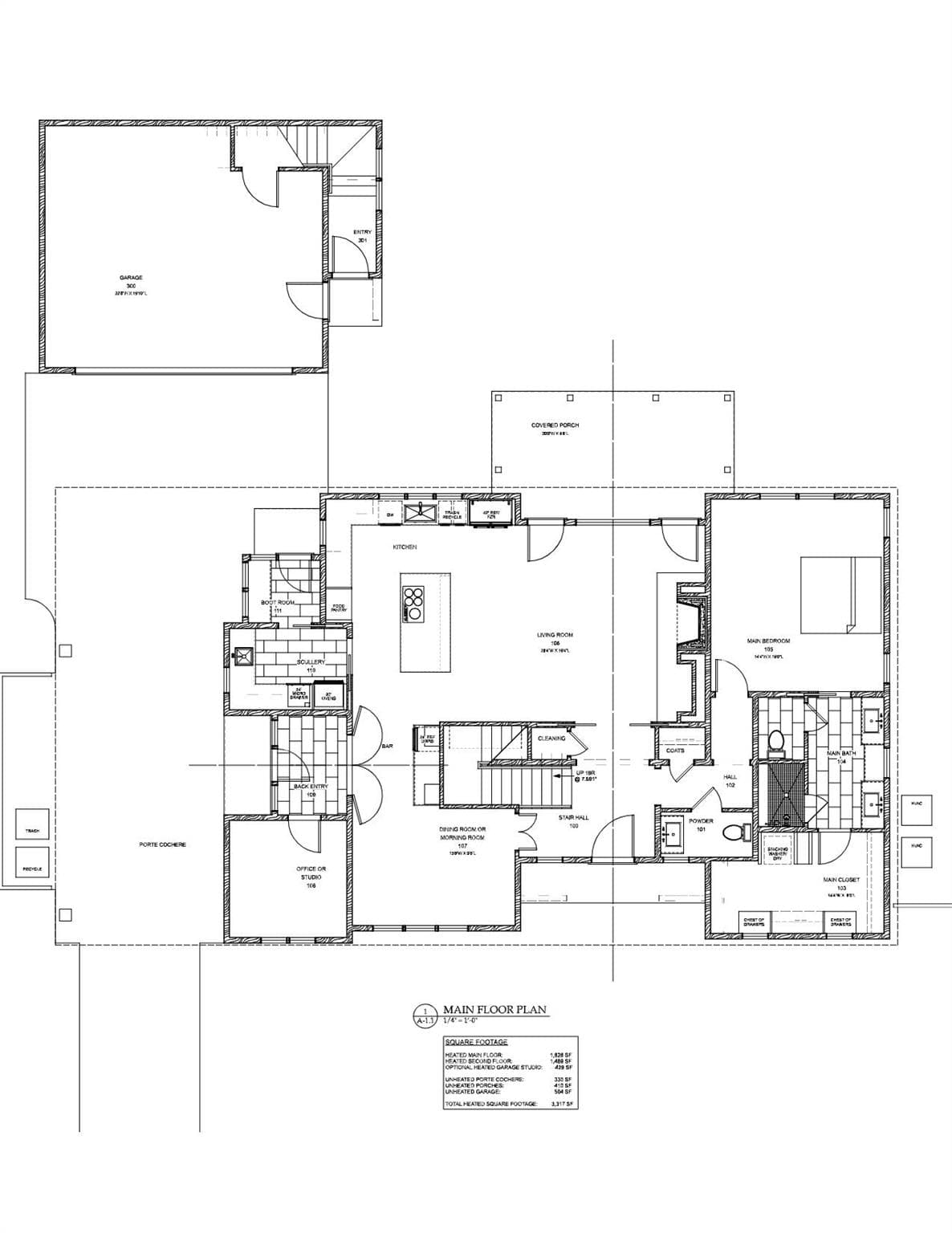 Proposed 1st floor plan - Charlotte