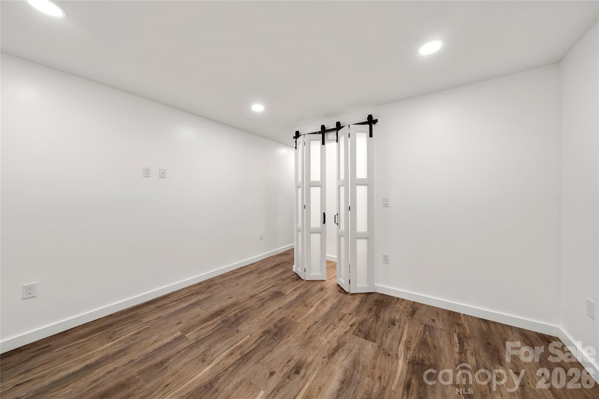 Downstairs/Basement 3rd Bedroom w/new flooring, lighting - Waynesville