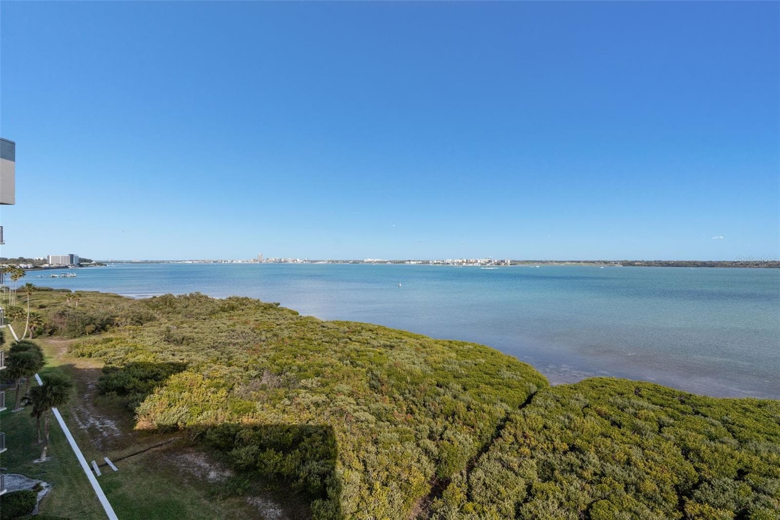 Panoramic view from your rear balcony includes downtown Clearwater. The nighttime views are captivating. - 1501 GULF BLVD #603, CLEARWATER BEACH