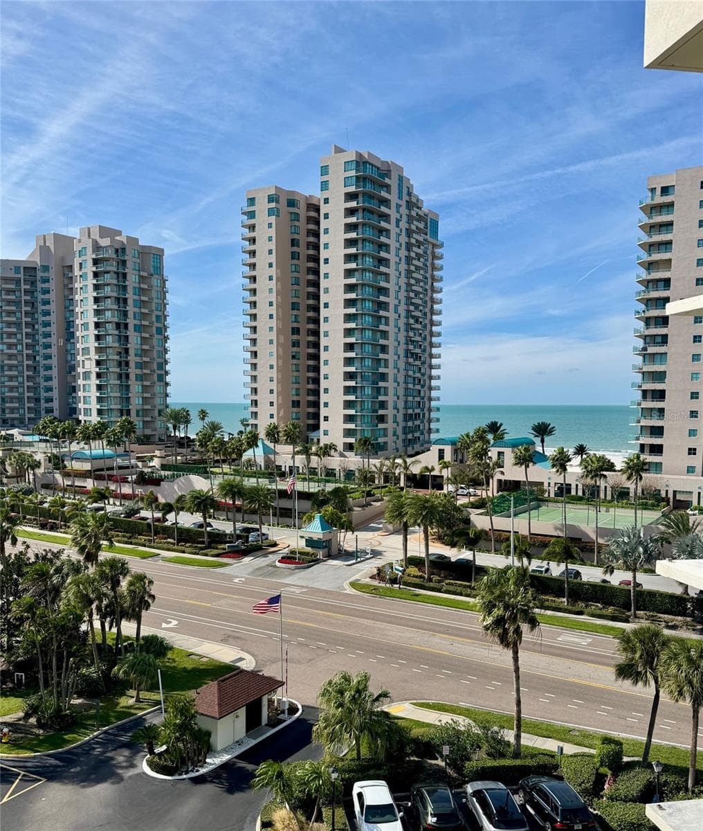 View from your front living room windows - 1501 GULF BLVD #603, CLEARWATER BEACH