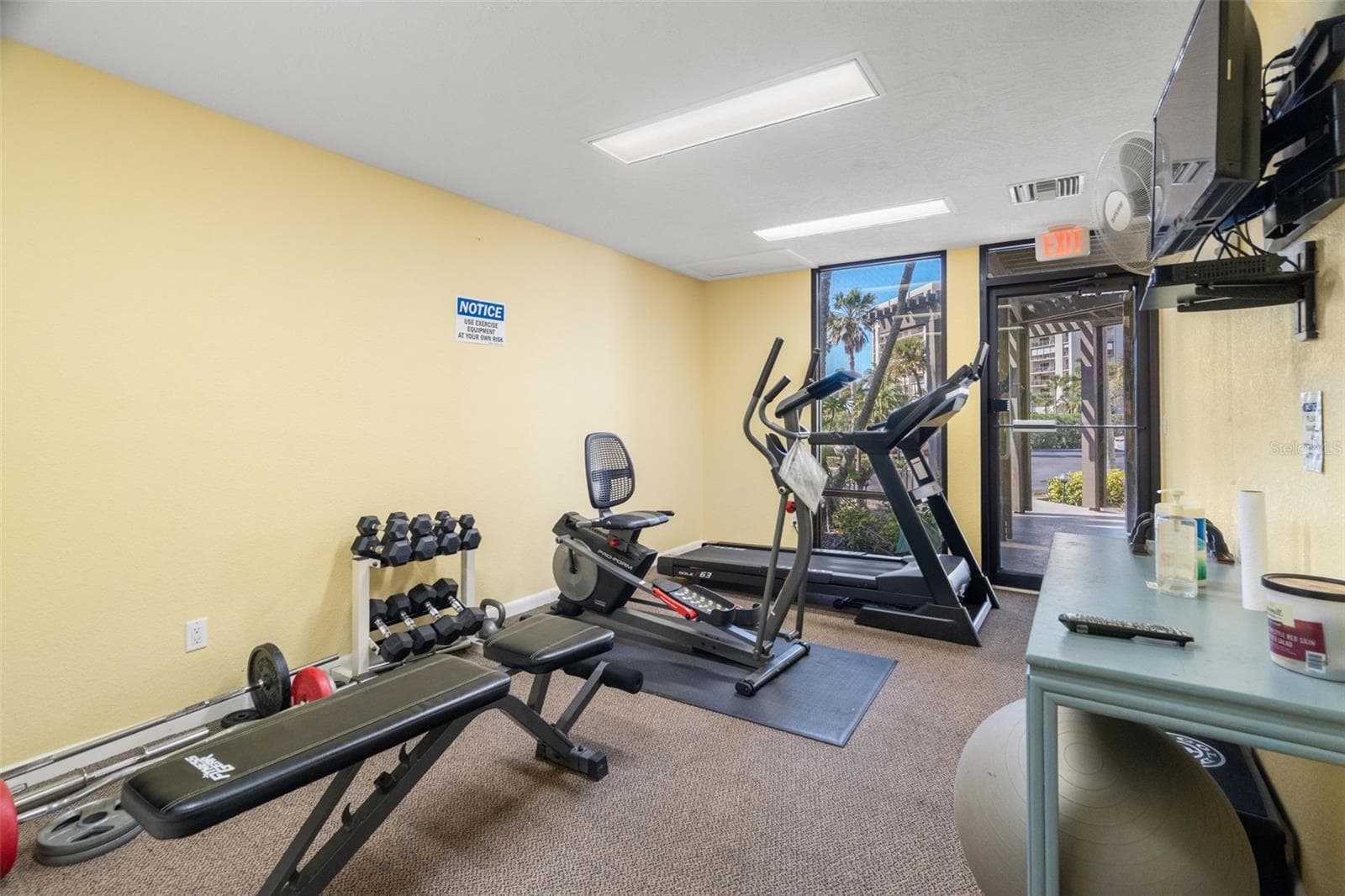 Fitness room in the Clubhouse - 1501 GULF BLVD #603, CLEARWATER BEACH