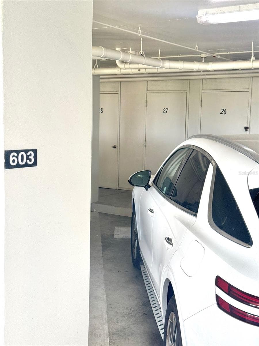 Under building reserved parking - 1501 GULF BLVD #603, CLEARWATER BEACH