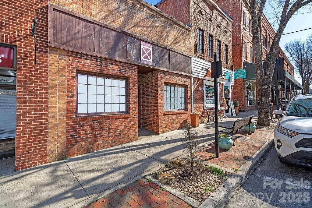 Storefront on West Main Street - Front of building still there. - Brevard