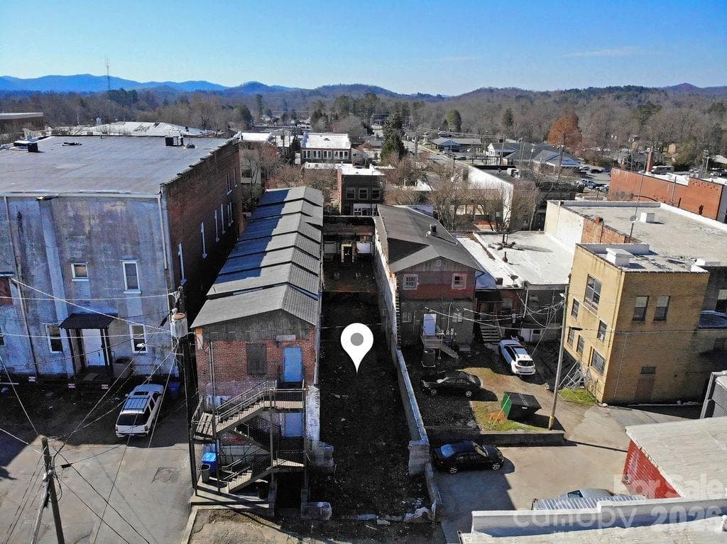 Aerial of the back showing the building is gone! - Brevard