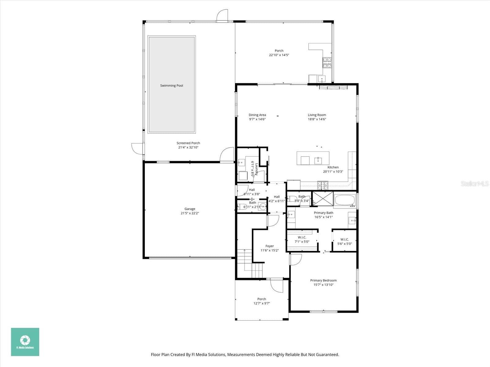 Floor Plan - 1st Floor - 2207 WISTERIA ST, SARASOTA