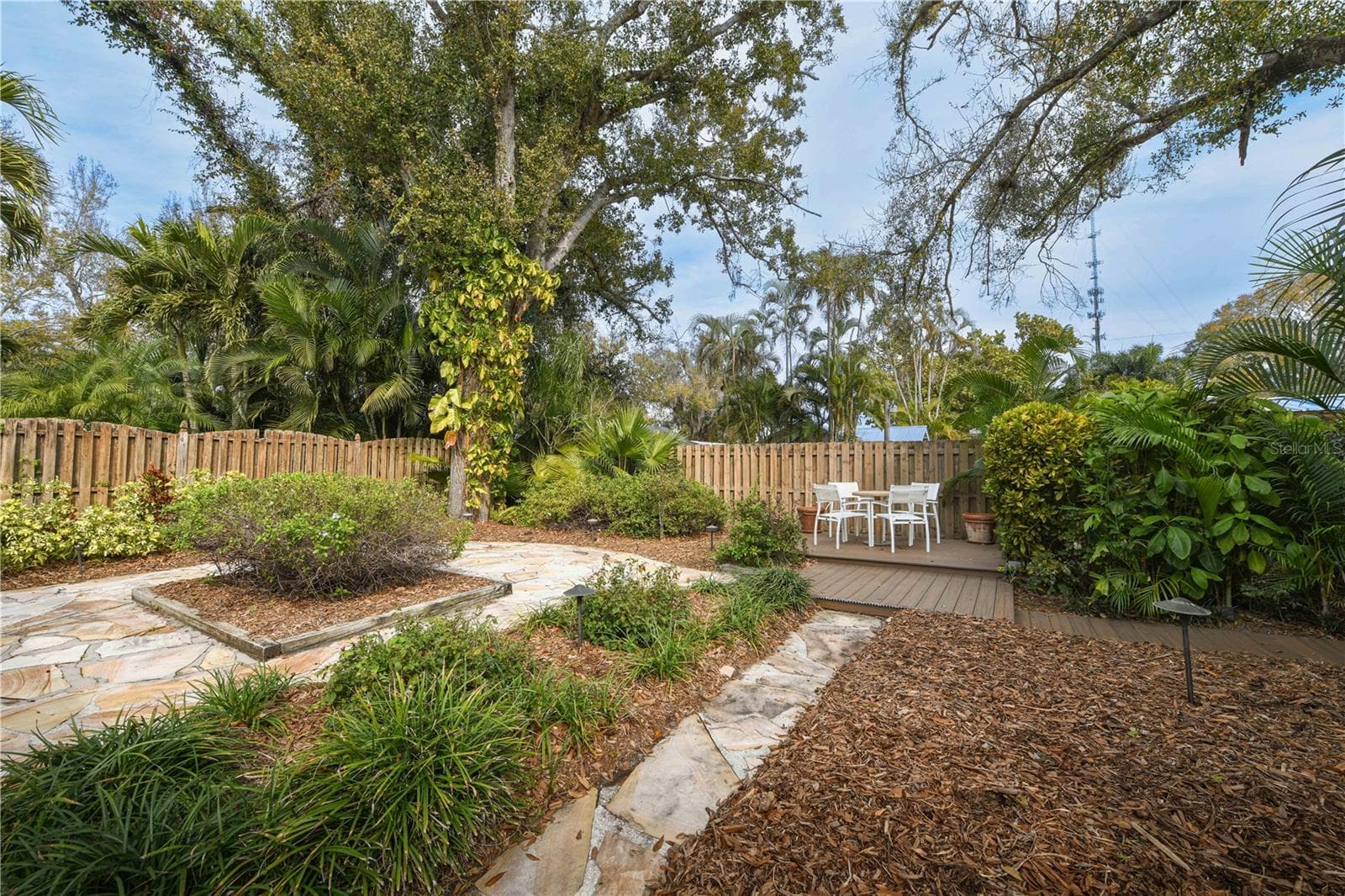 Back garden - 156 TALL TREES CT, SARASOTA