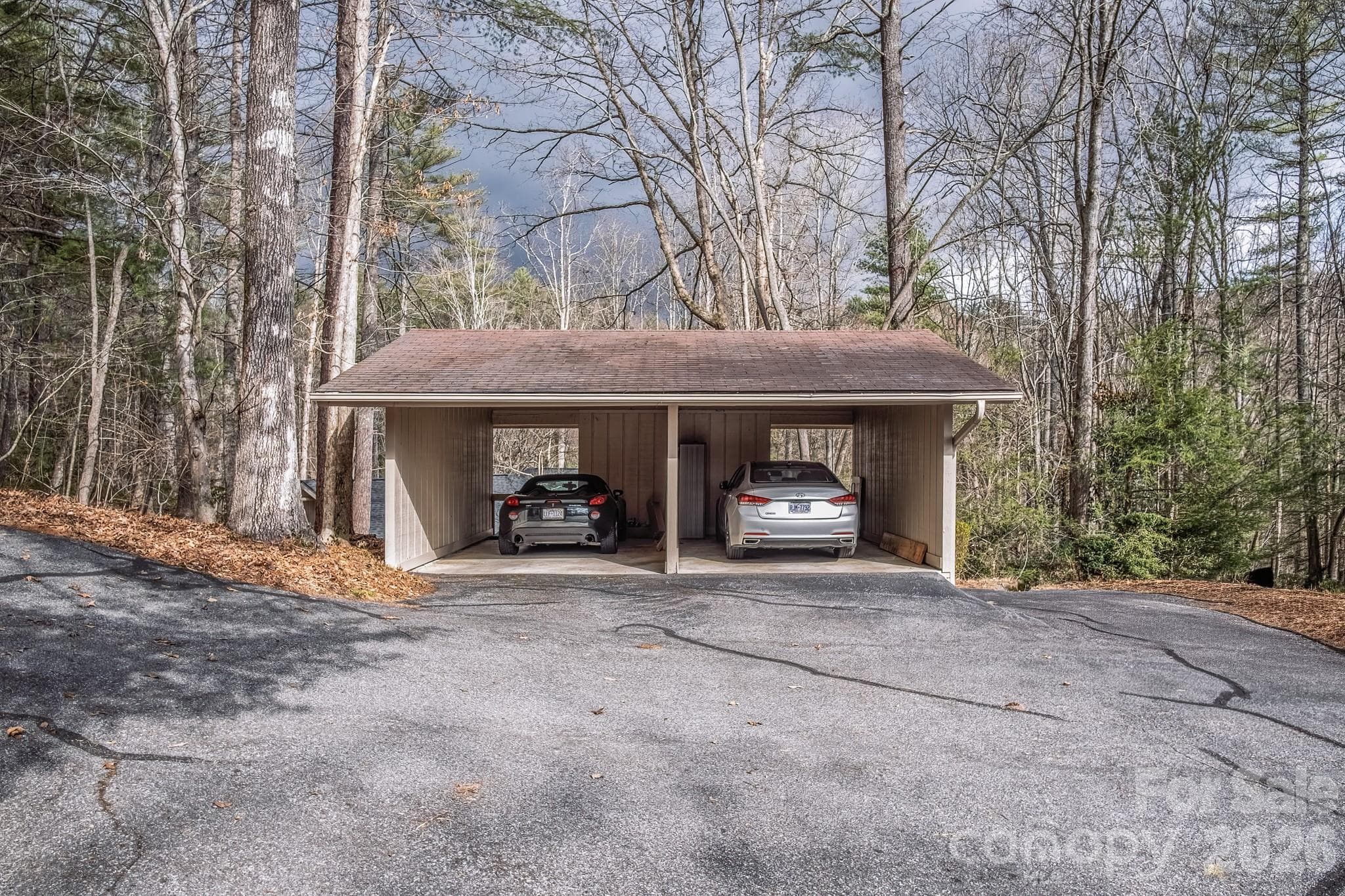 Car port is on the left - Pisgah Forest