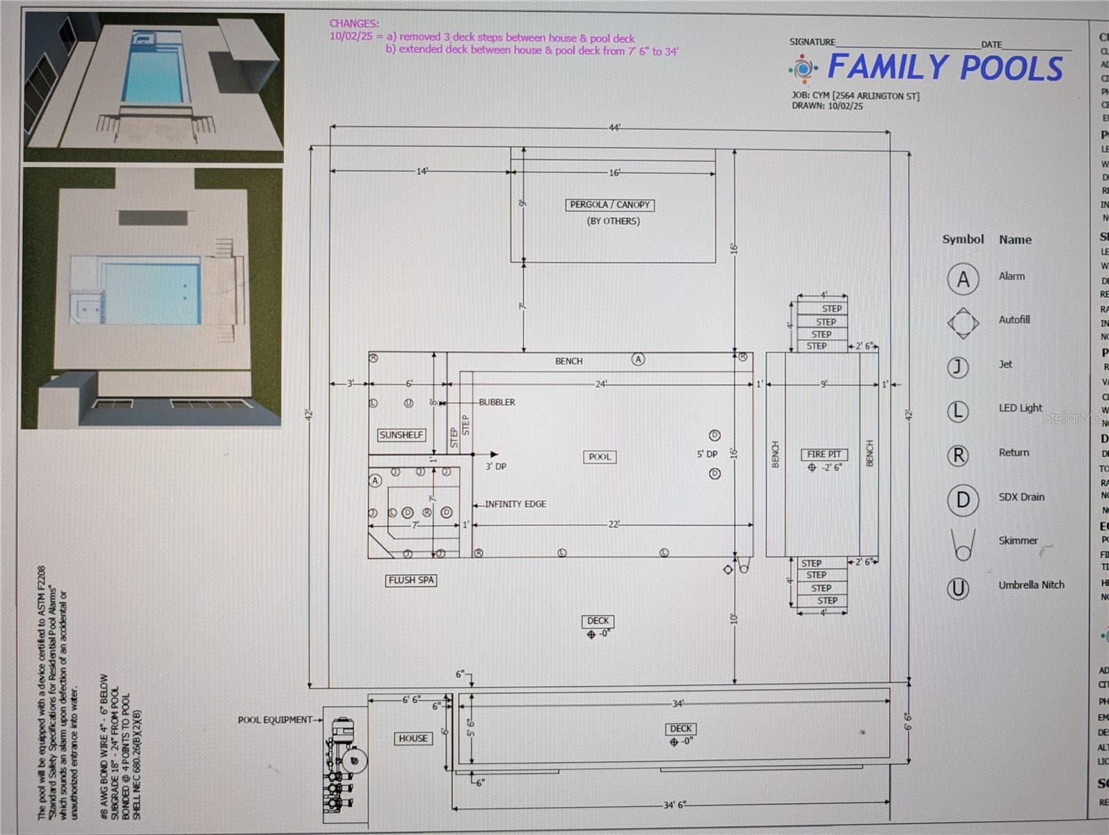 Pool Plan - 2564 ARLINGTON ST, SARASOTA