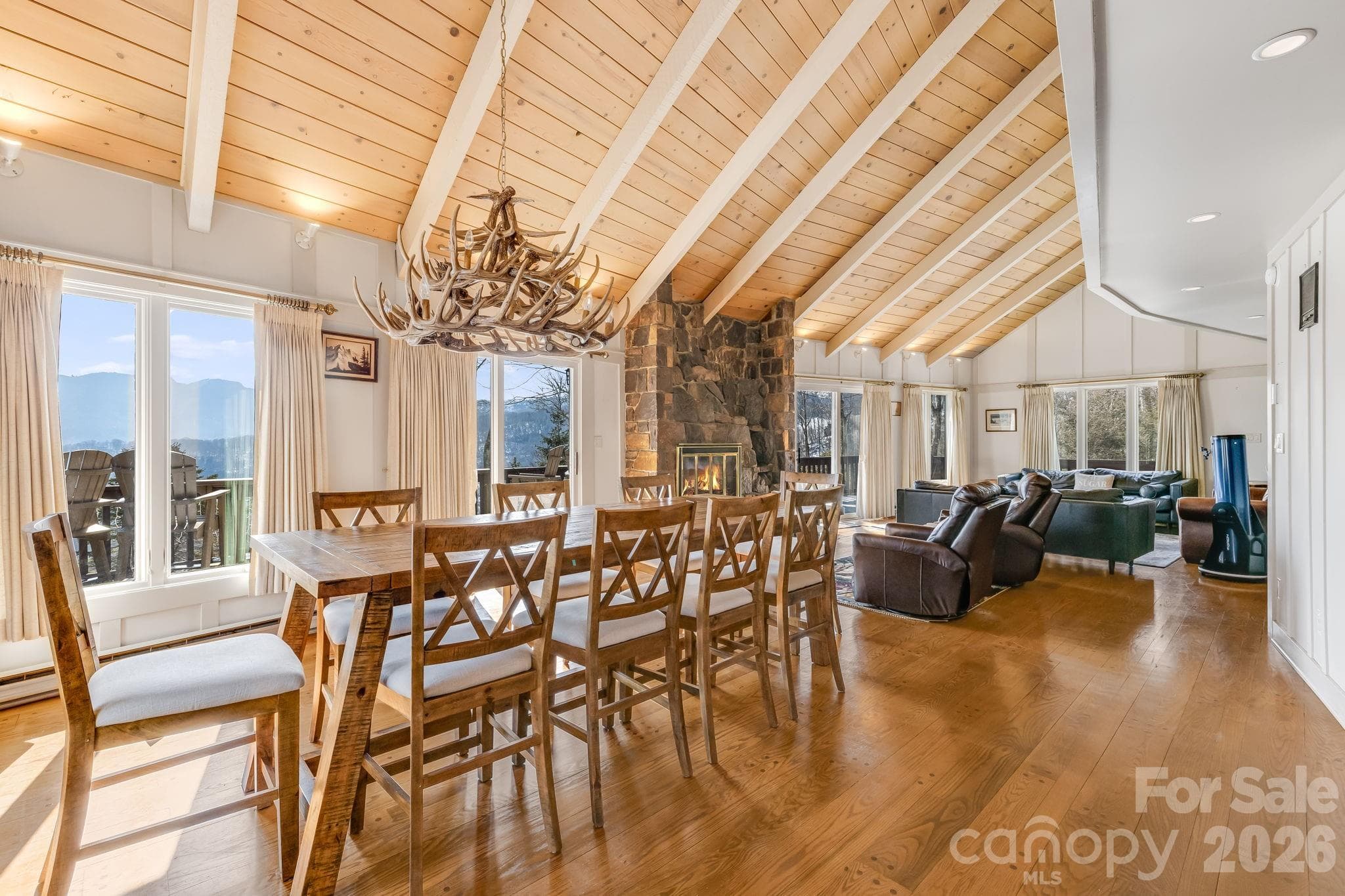 Dining/Family Room - 301 Highland Circle, Sugar Mountain