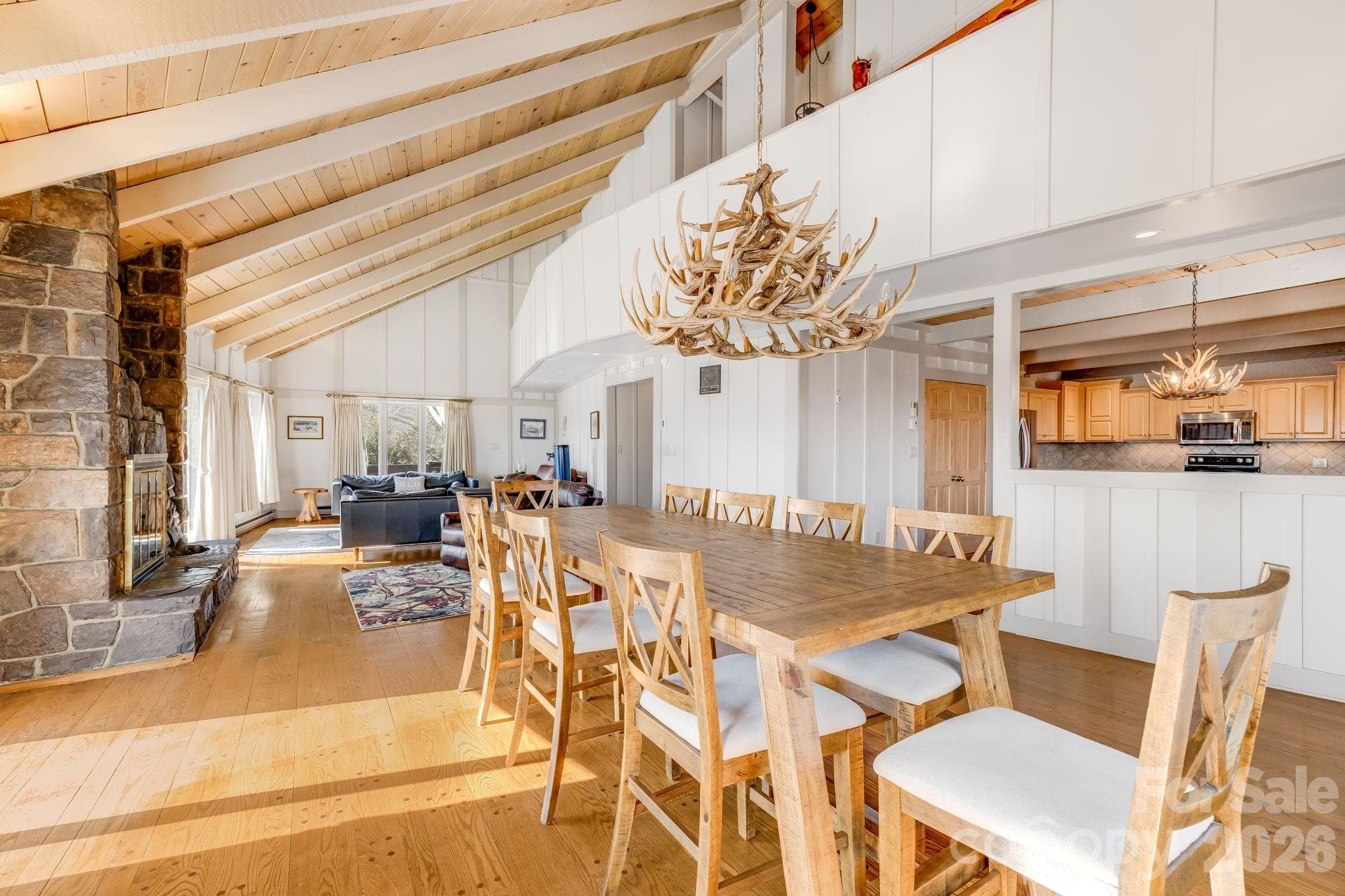 Dining/Family Room - 301 Highland Circle, Sugar Mountain