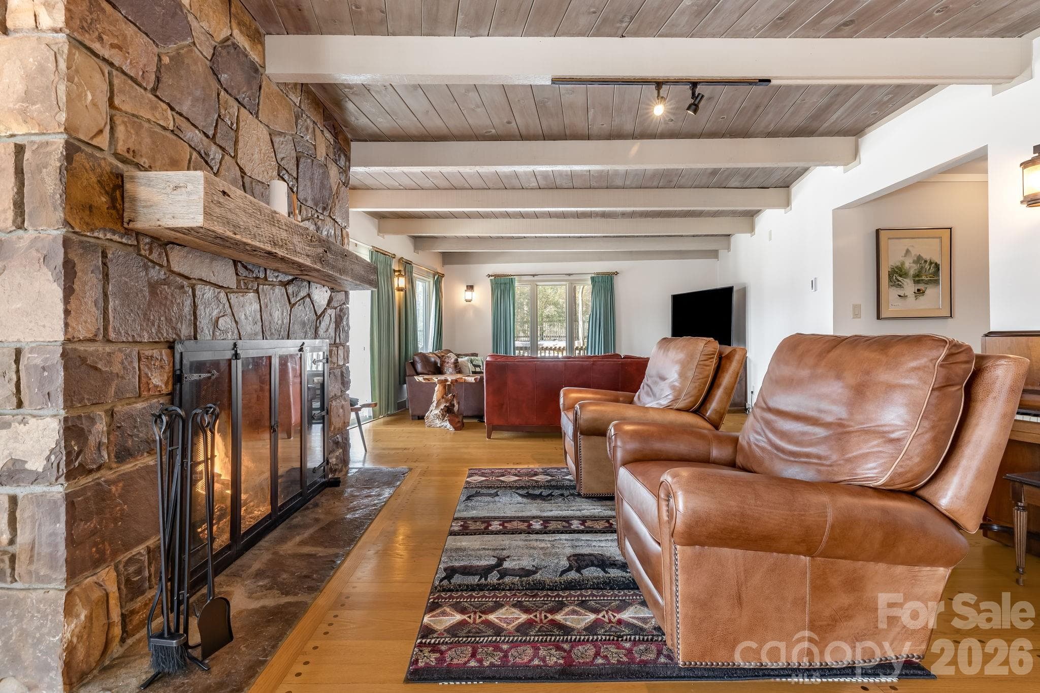 Great Room 1st floor - 301 Highland Circle, Sugar Mountain