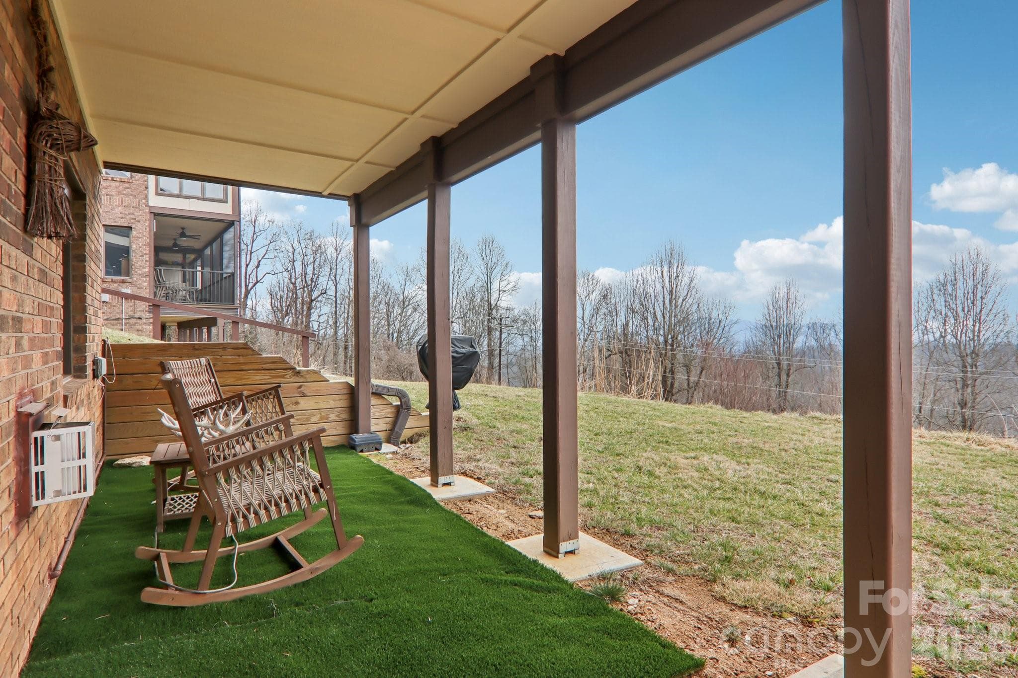 outside seating from basement - Hendersonville