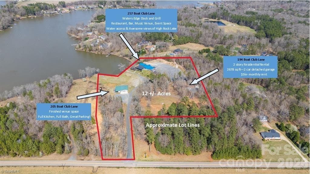 Layout of Lakefront Property - 257 Boat Club Lane, Salisbury