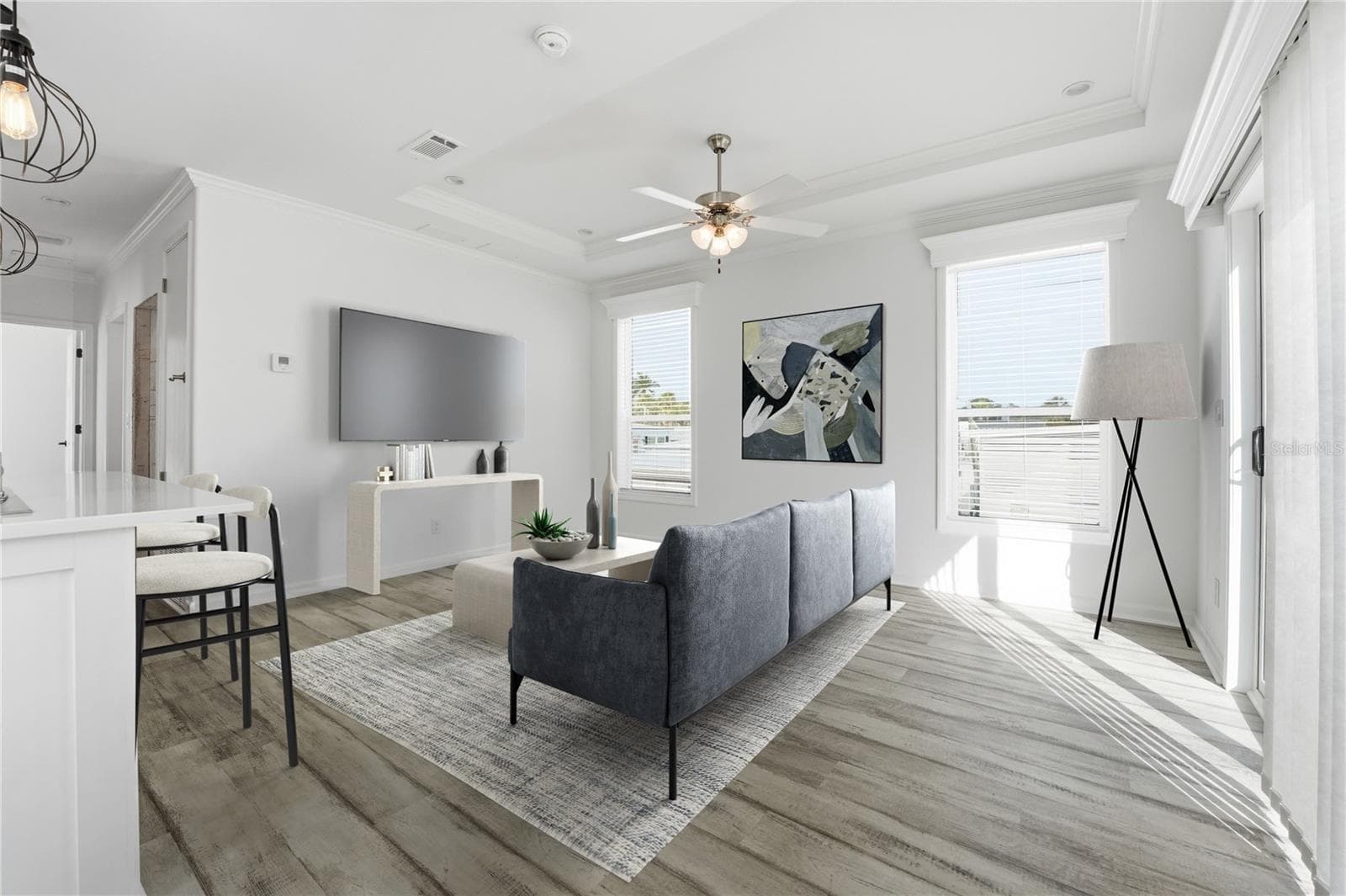 Front entrance and Living Room - 3710 GULF OF MEXICO DR #F2, LONGBOAT KEY