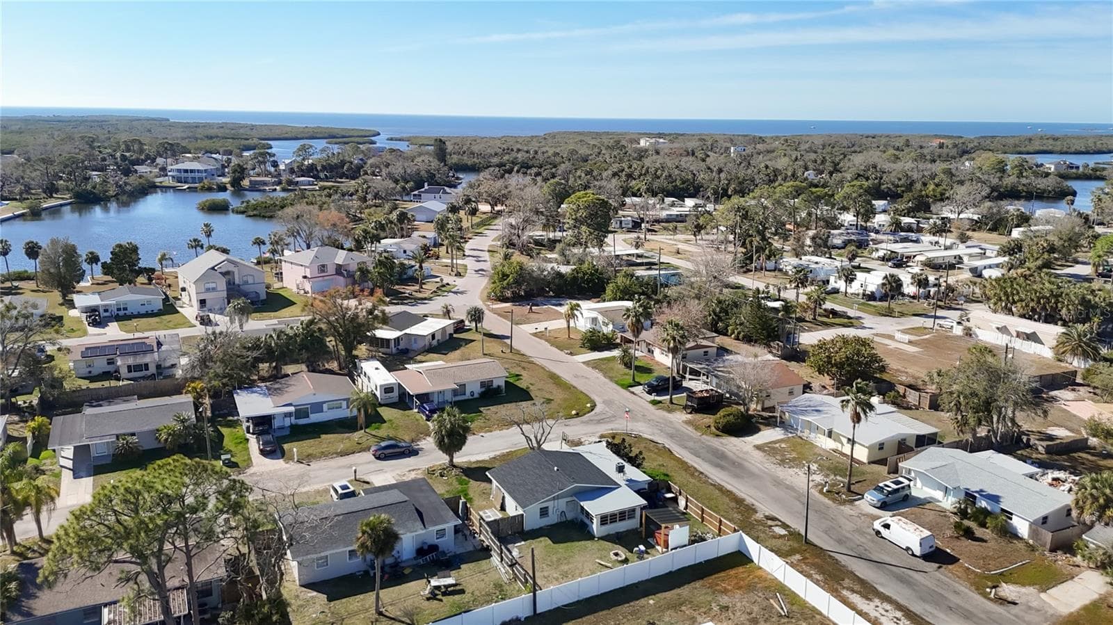 Aerial West - Gulf in the distance - 6726 DEL PRADO TER, NEW PORT RICHEY