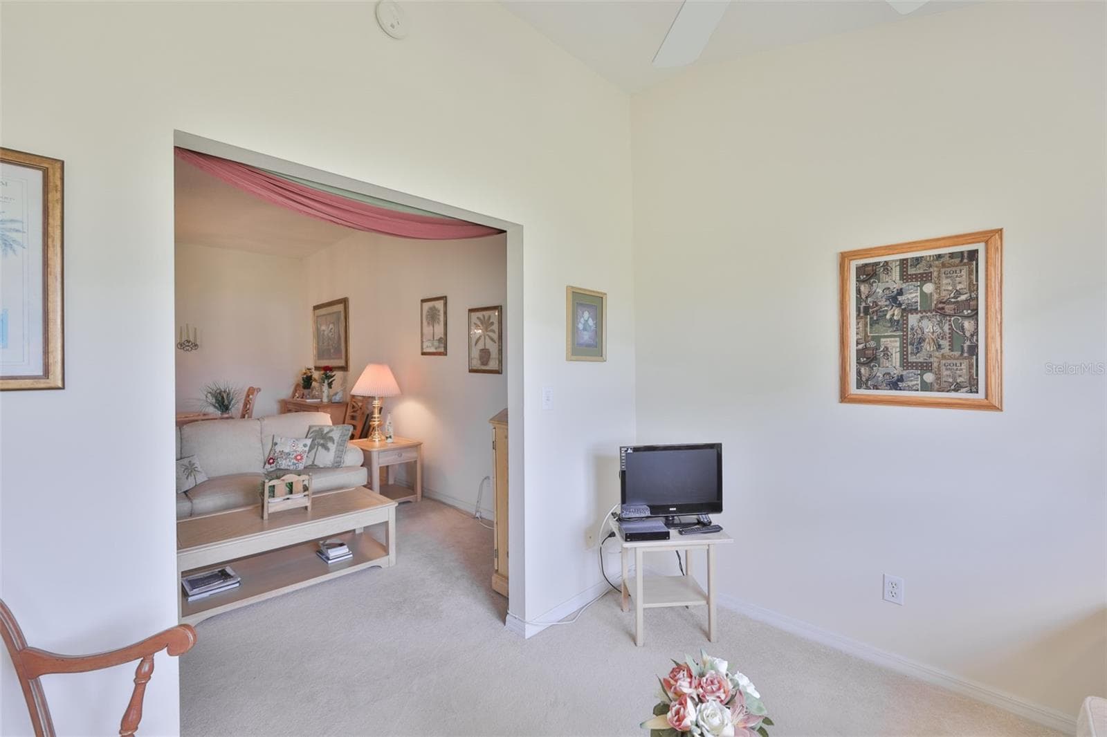 LOOKING FROM THE DEN INTO THE GREATROOM - 2308 BROOKFIELD GREENS CIR, SUN CITY CENTER