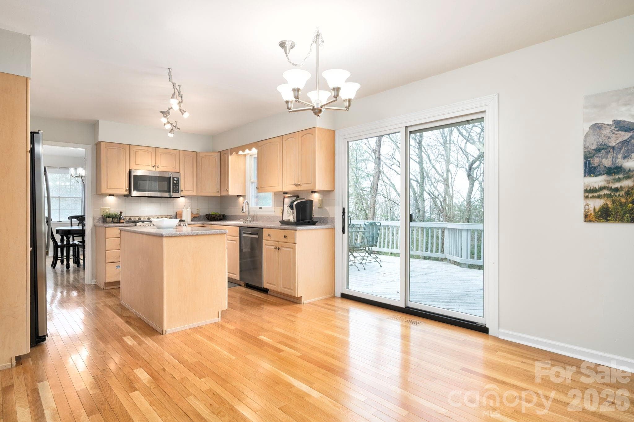 Kitchen dining deck access - 107 Ballantree Drive, Asheville