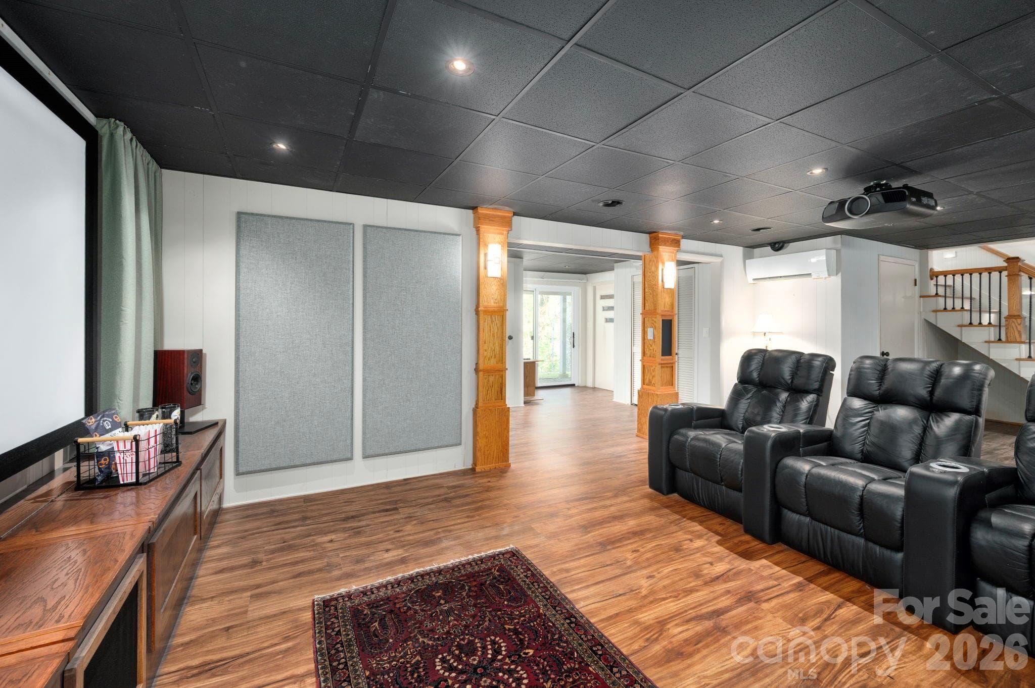 Lower Level Theater - 107 Ballantree Drive, Asheville
