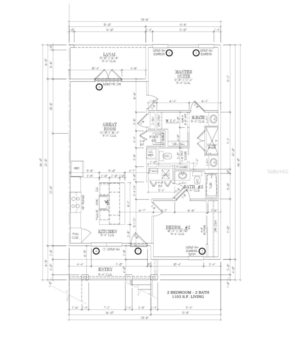 2 bed 2 bath floor plan - 149 W WILBUR AVE #105, LAKE MARY