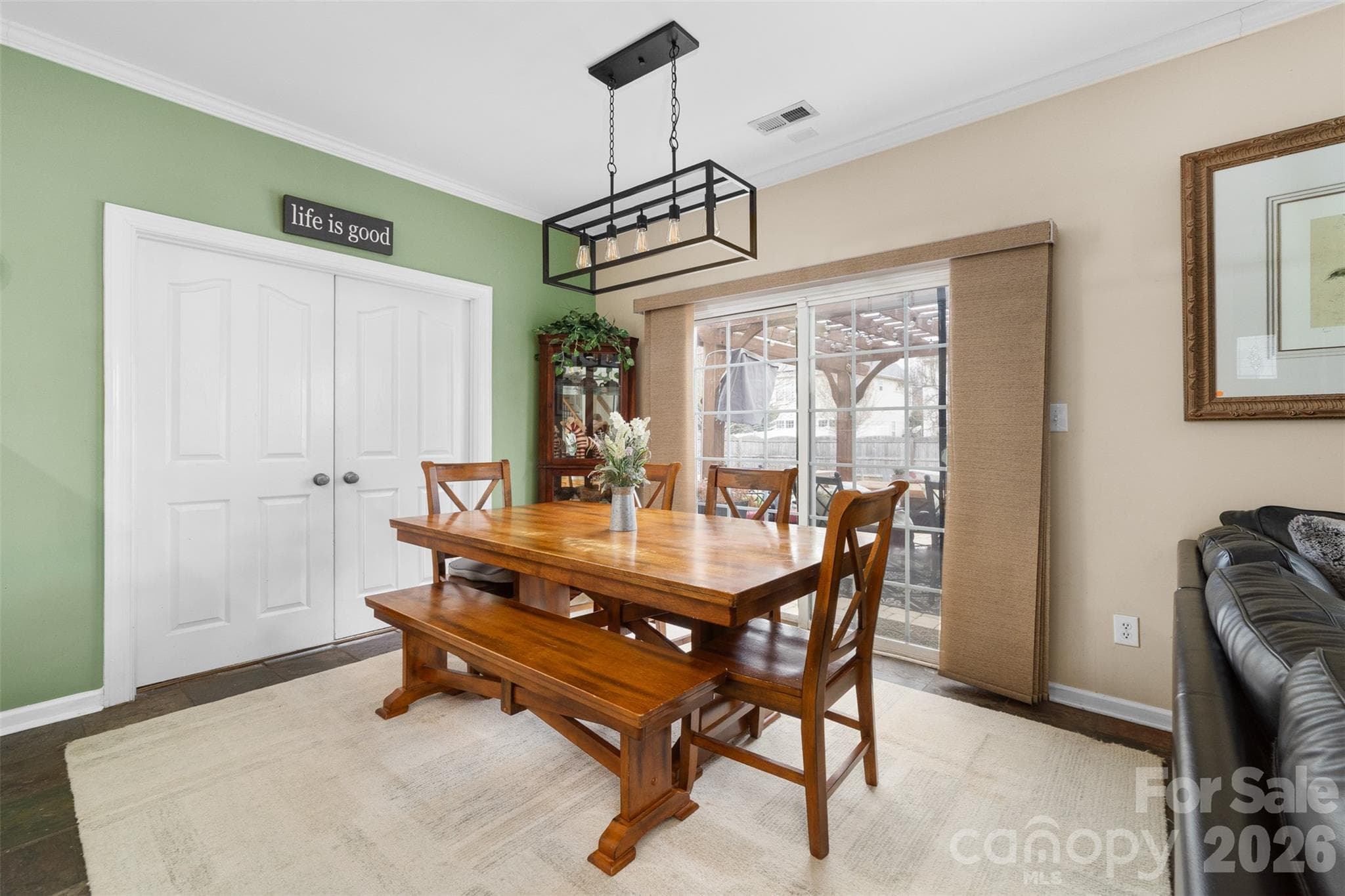 Breakfast area overlooks back yard entertaining space - Charlotte
