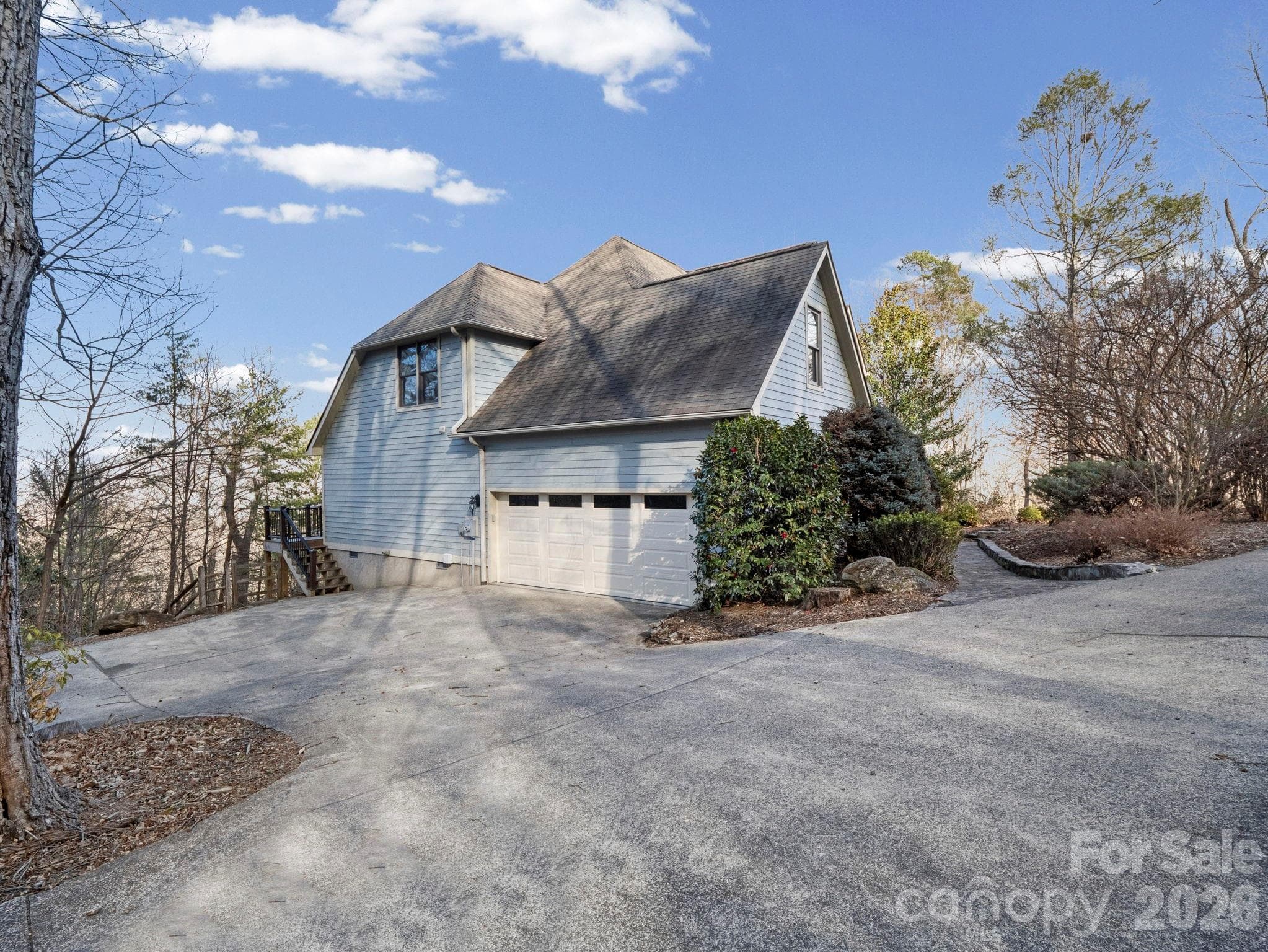 New garage door added in 2026 - Lake Lure
