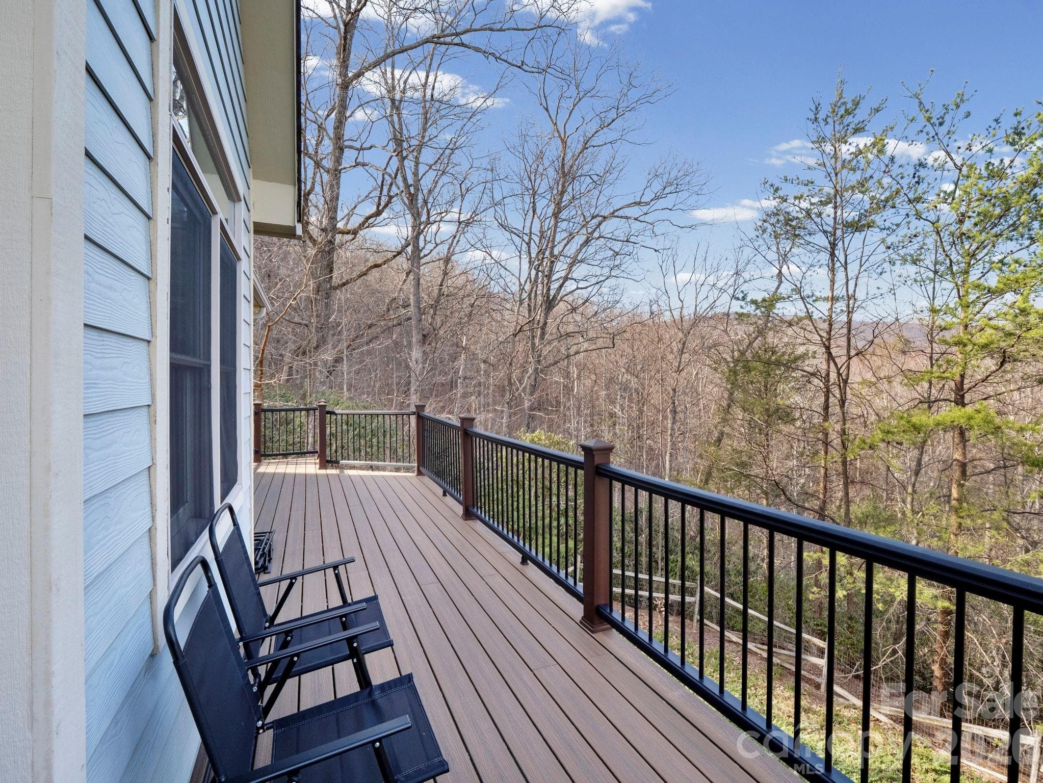Trex decking- spans entire back side of the house - 308 Bluebird Road, Lake Lure