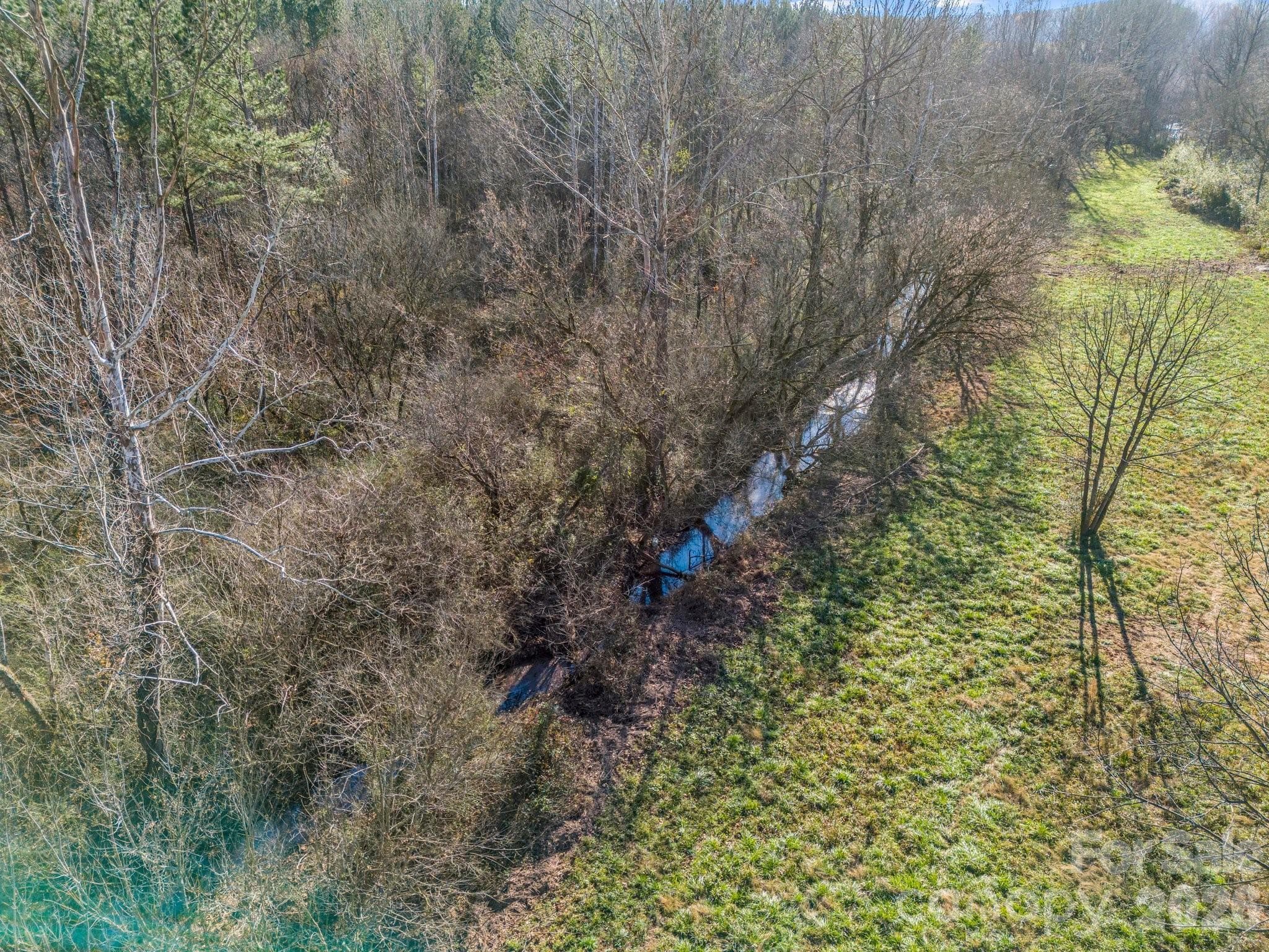 back side of neighboring property is cleared fields, keep the trees as buffer or open up for amazing sunsets, potentially!!!! - 0 Farmer Johns Trail, Rutherfordton