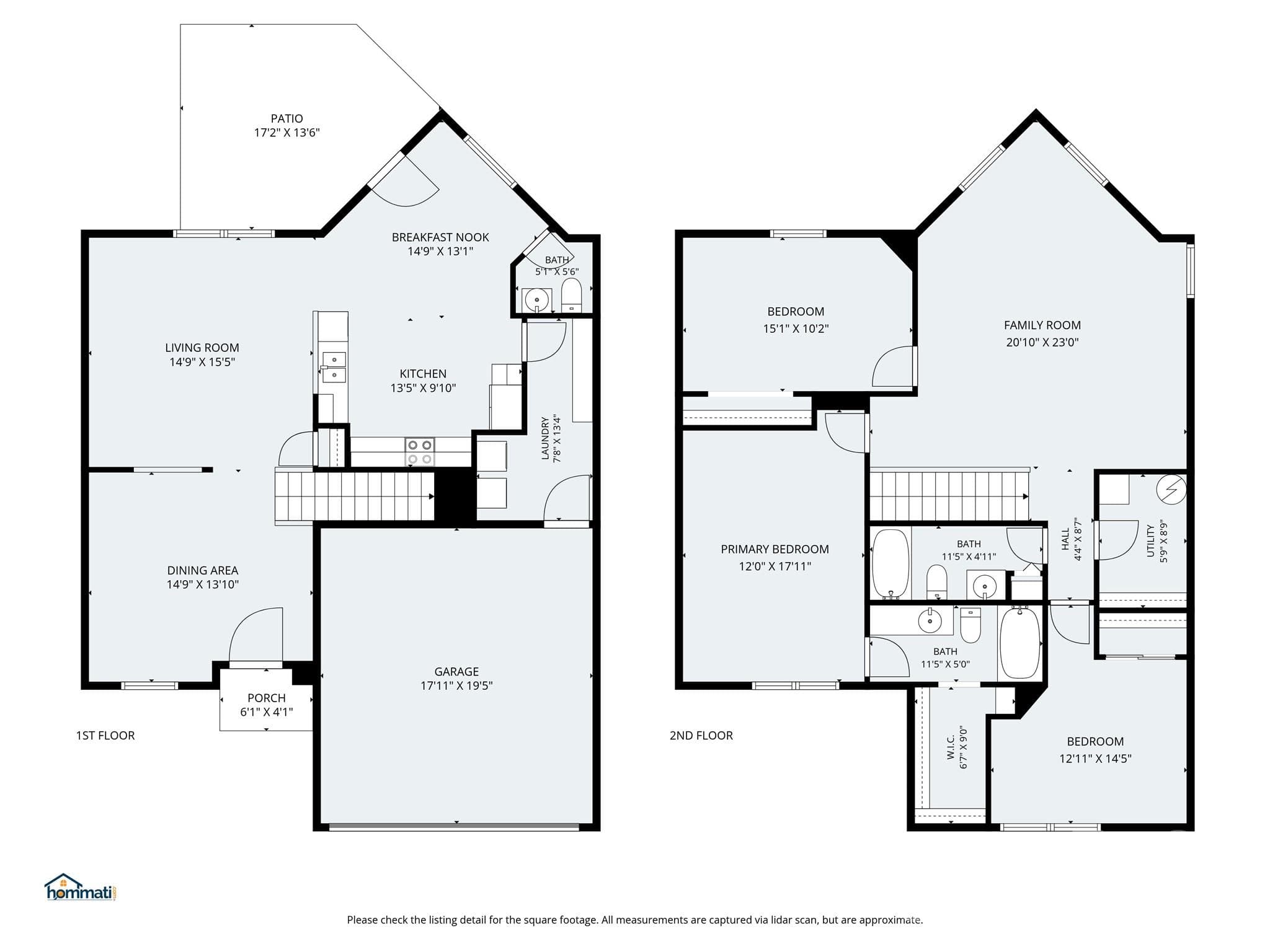 Floor plan drawing of home - Clover