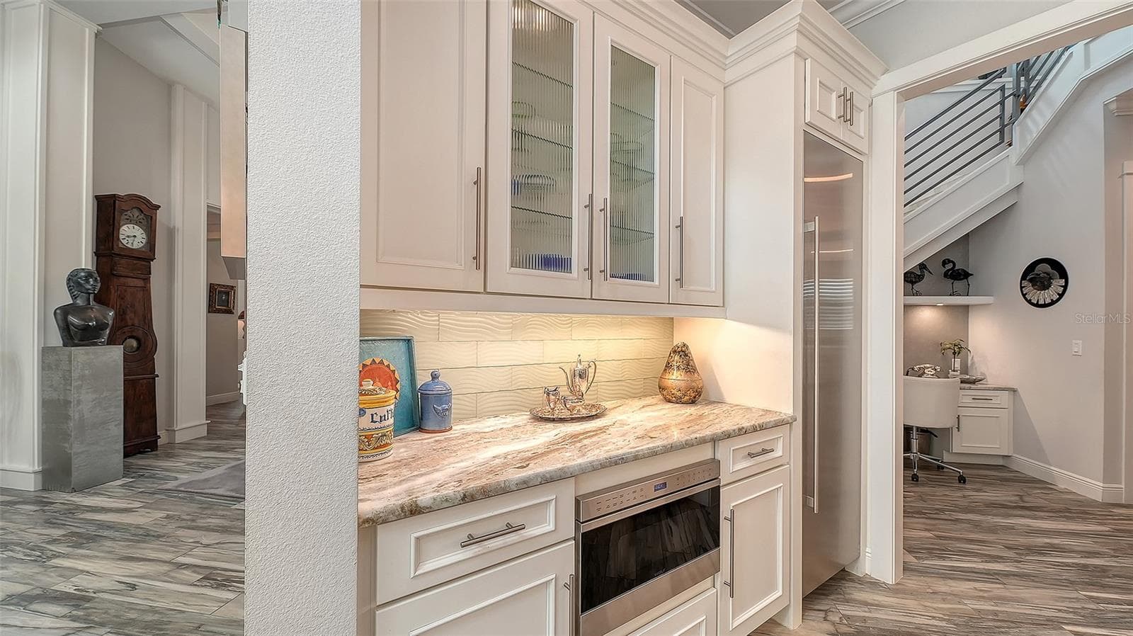A separate beverage refridgerator and microwave make this the ideal coffee bar - 1794 CUNLIFF LN, SARASOTA