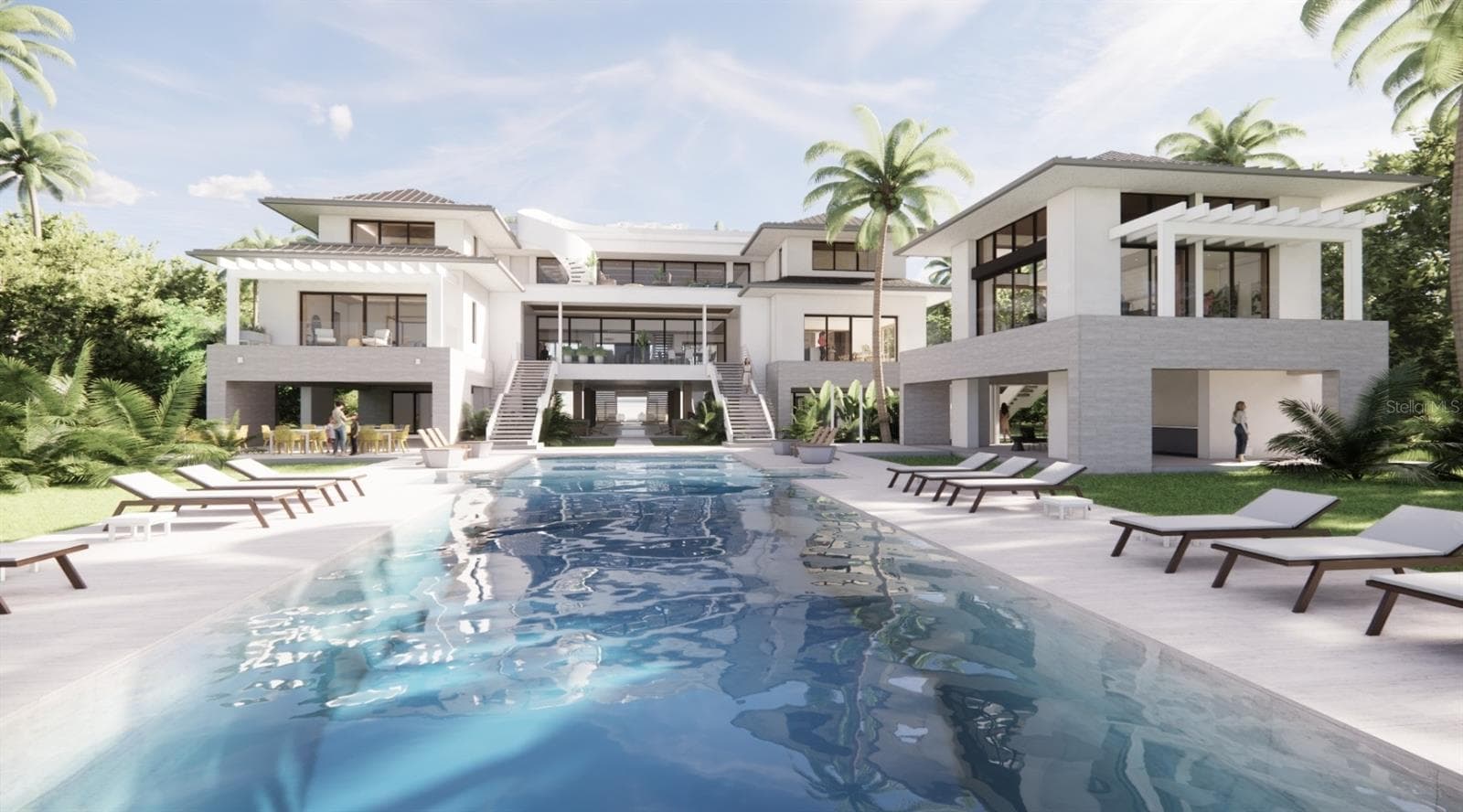 Rear Exterior Rendering - AI Generated - 5965 GULF OF MEXICO DR, LONGBOAT KEY