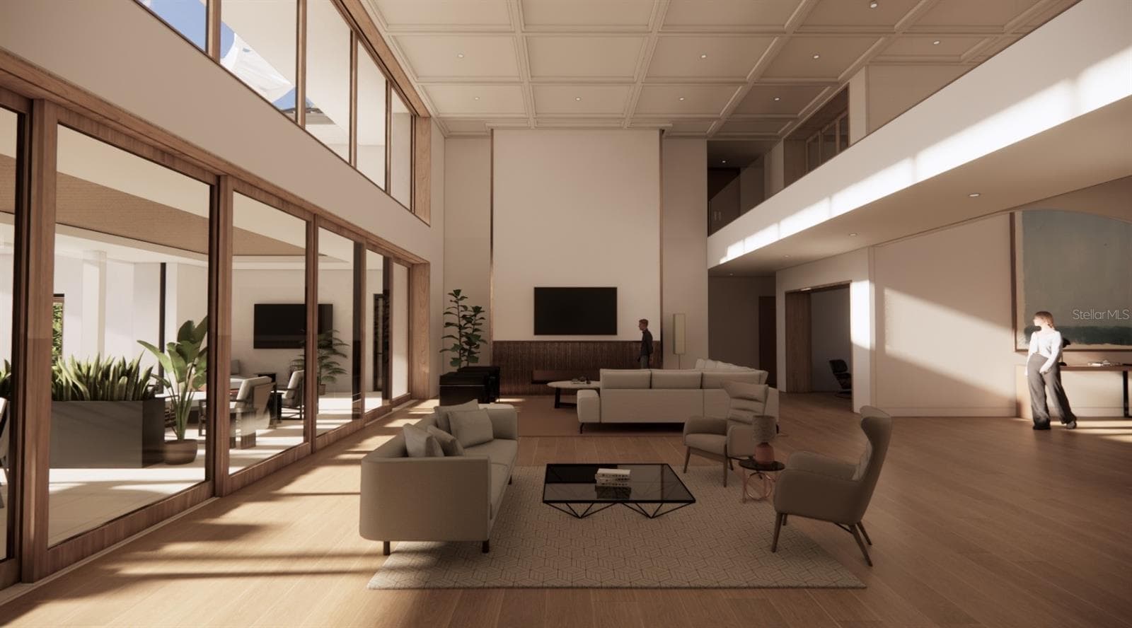 Main House - Great Room Rendering - AI Generated - 5965 GULF OF MEXICO DR, LONGBOAT KEY